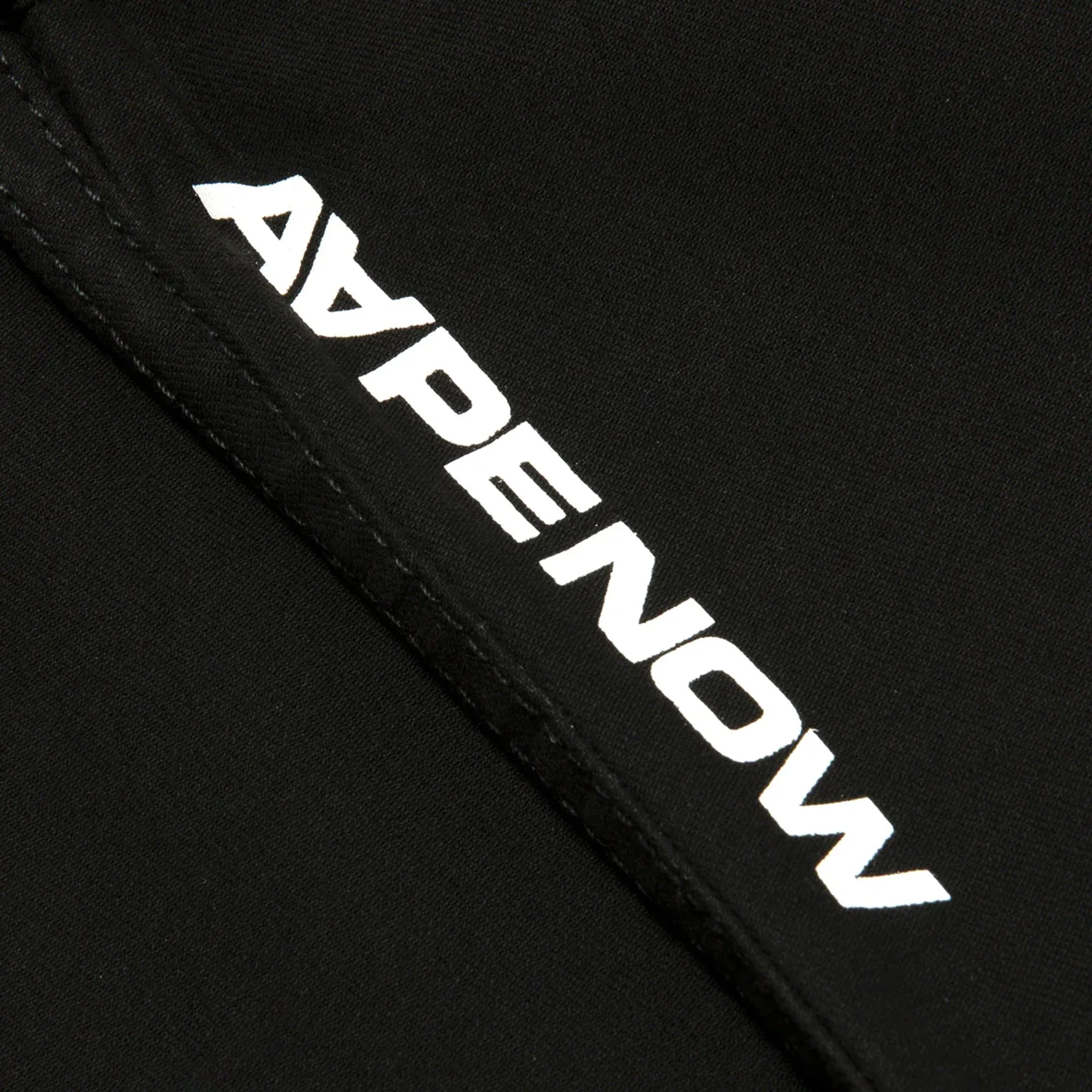 AAPE NOW Moonface Logo Cotton Woven Pants 'Black' - Image 4