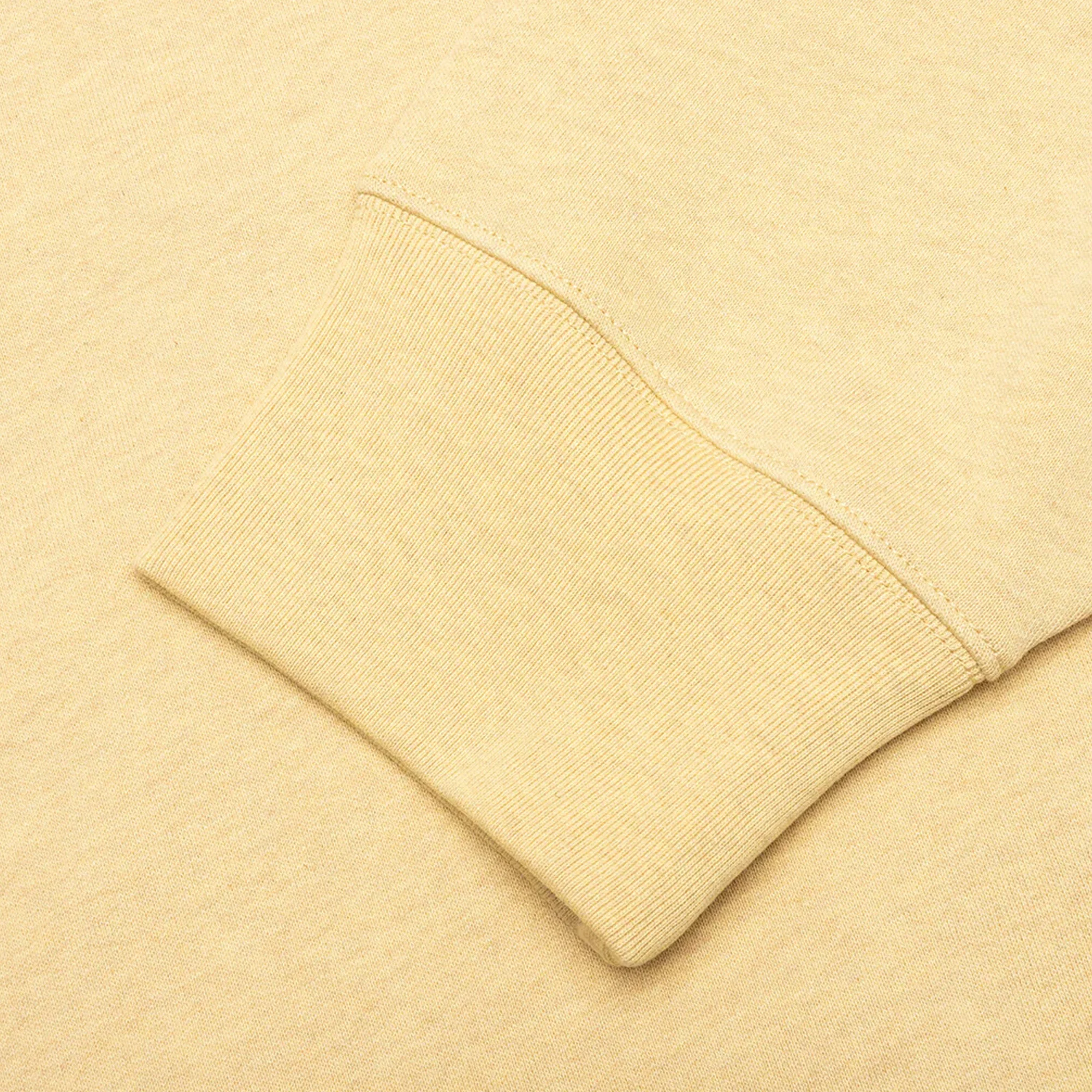 Acne Studios Face Cotton Hoodie 'Pale Yellow Melange' - Image 5