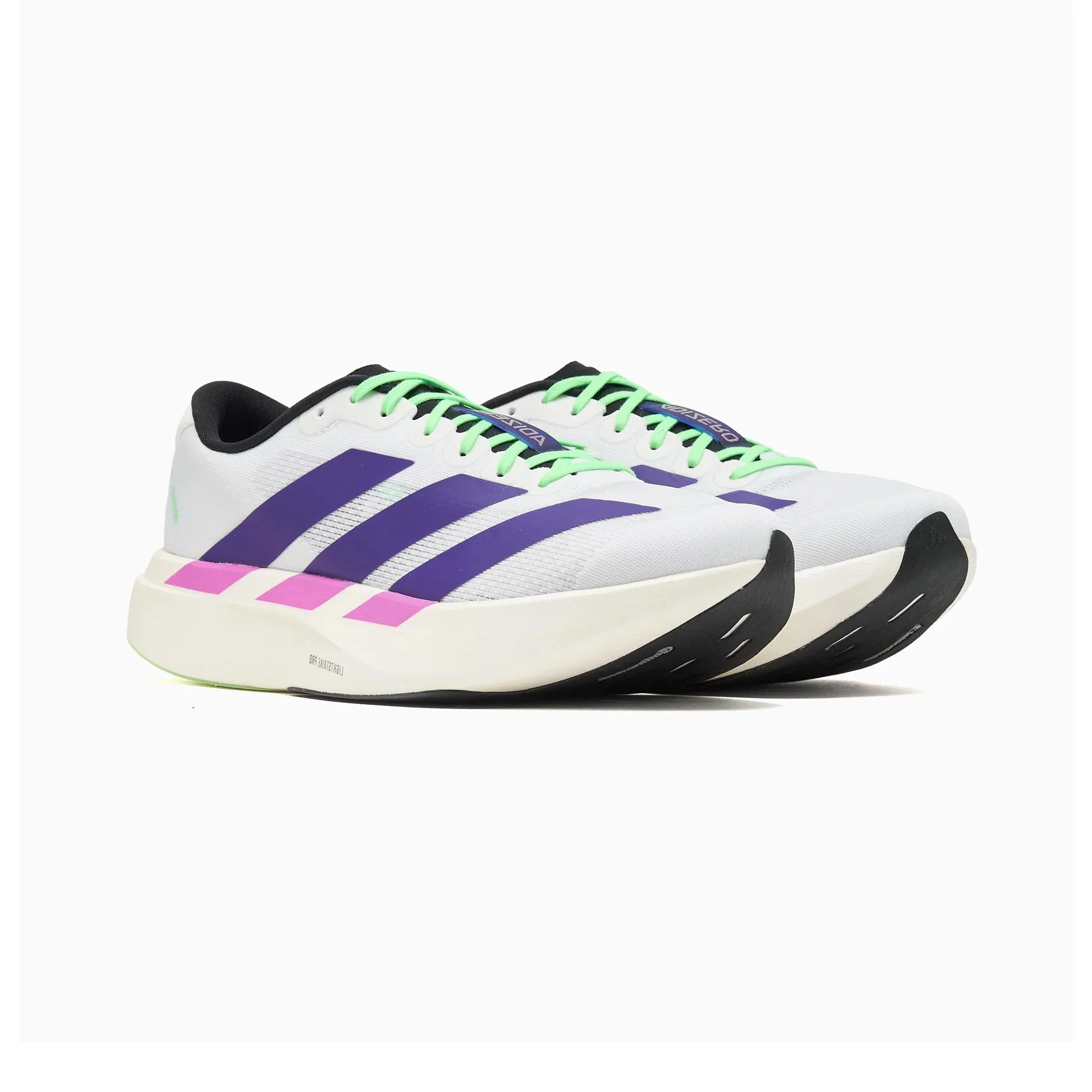 Adidas Adizero Evo SL 'White Collegiate Purple Lime Burst' (2025) - Image 2