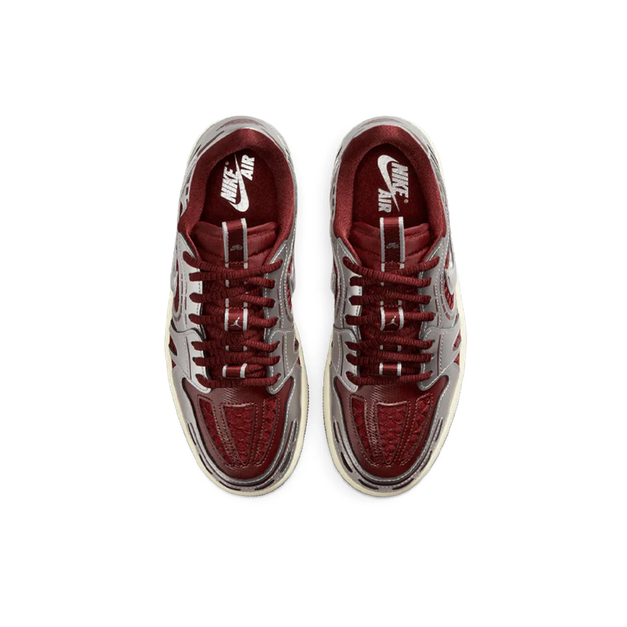 Air Jordan 1 Low Method of Make V3 'Dark Team Red Metallic Silver' Women's (2025) - Image 6