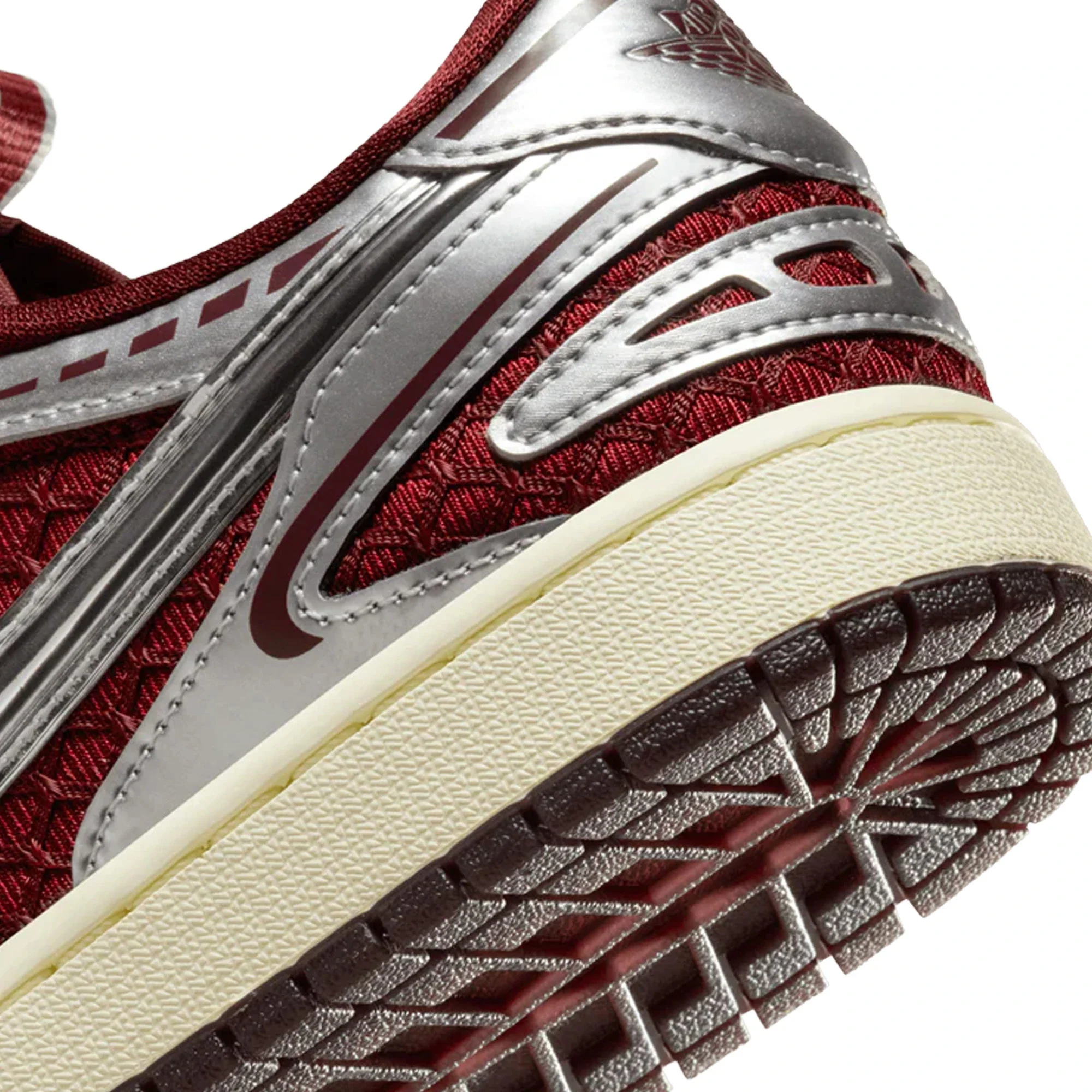 Air Jordan 1 Low Method of Make V3 'Dark Team Red Metallic Silver' Women's (2025) - Image 8