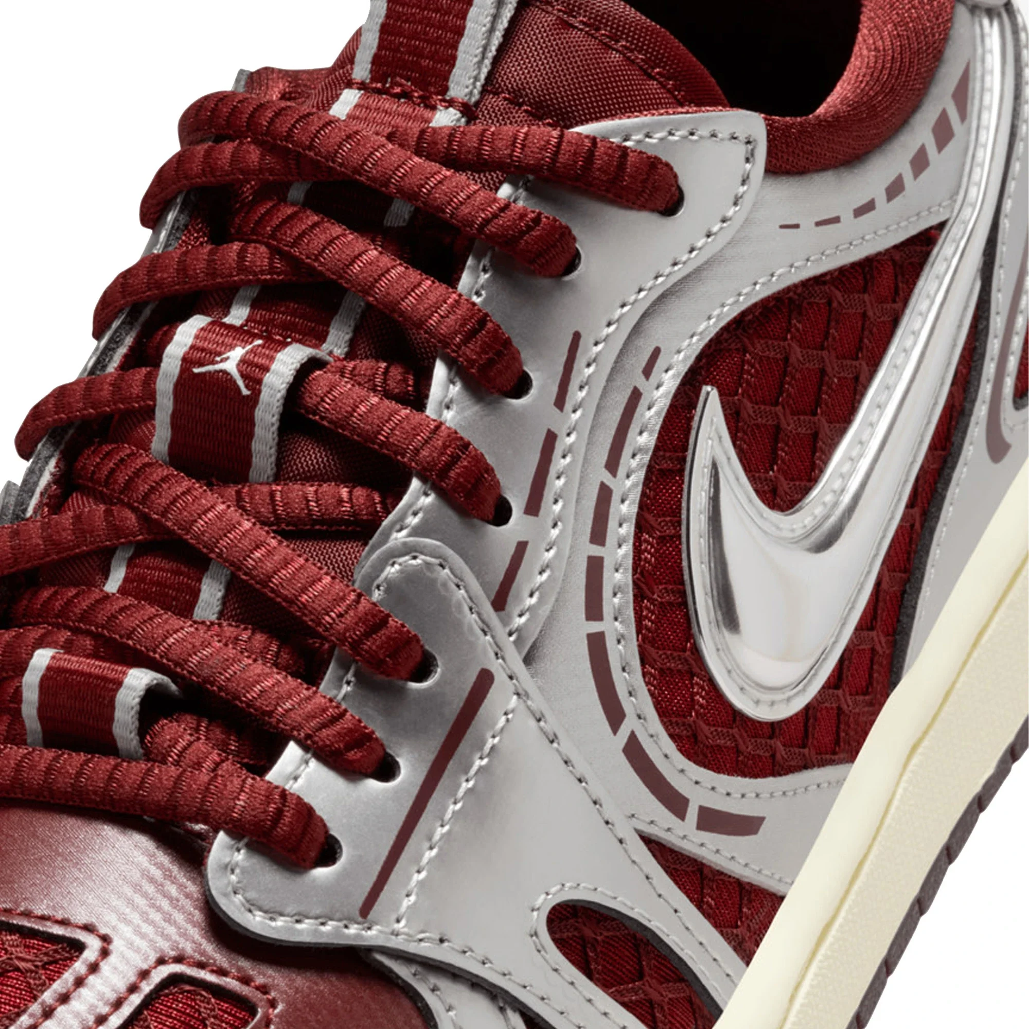 Air Jordan 1 Low Method of Make V3 'Dark Team Red Metallic Silver' Women's (2025) - Image 9