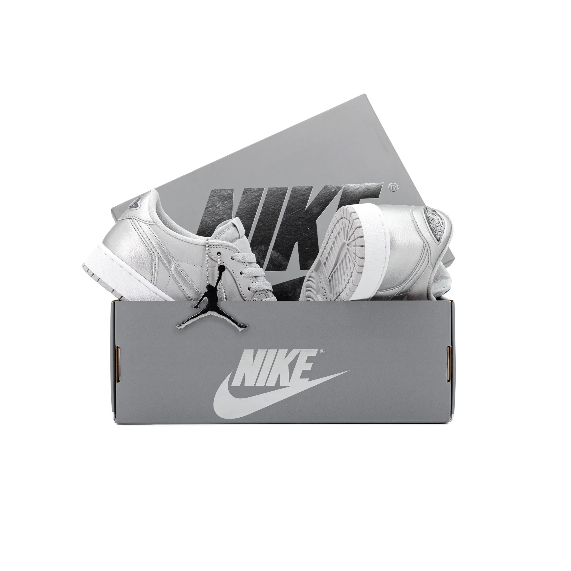 Air Jordan 1 Low OG 'Metallic Silver' GS (2024) - Image 5