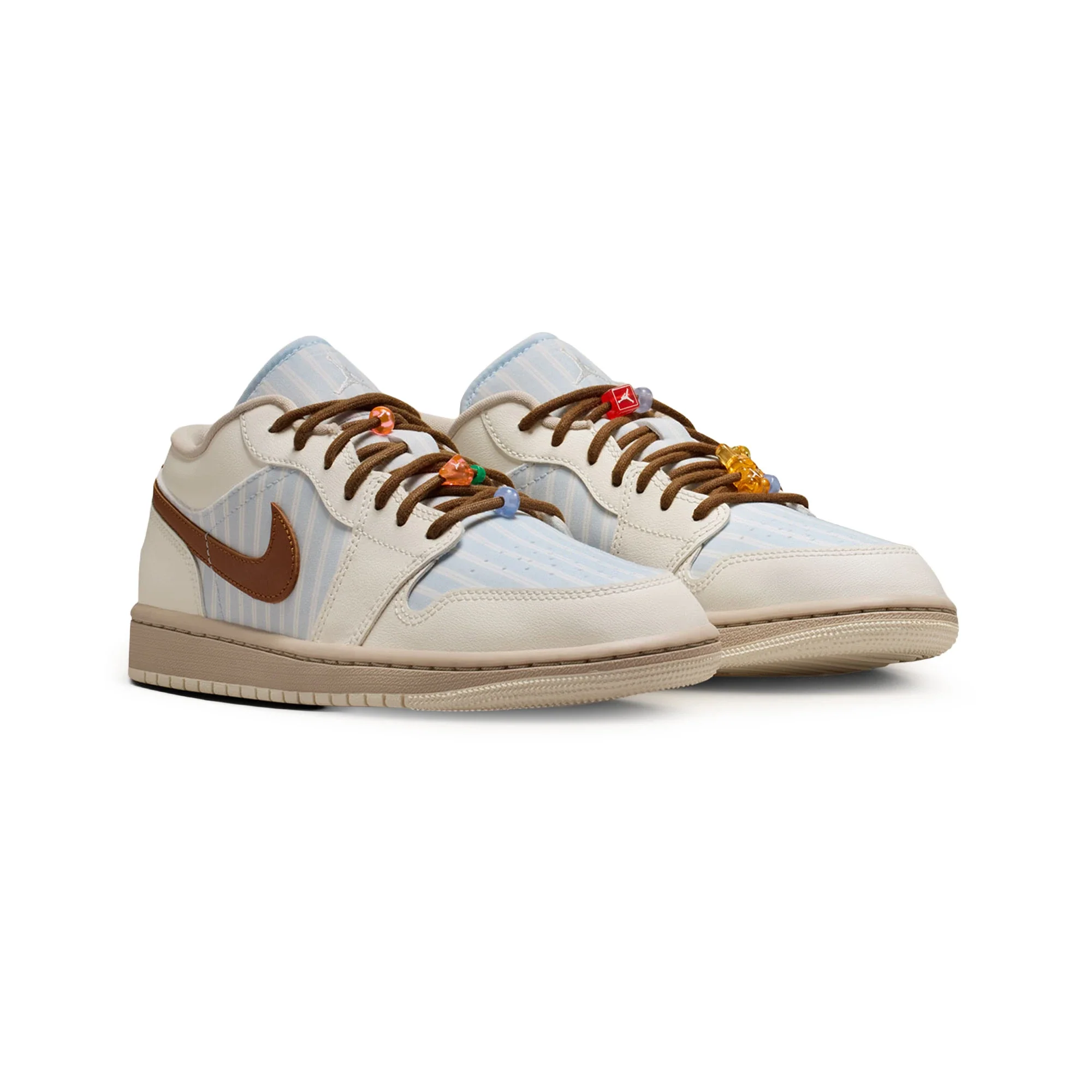 Air Jordan 1 Low Pinstripe Pack 'Hydrogen Blue Cream' Women's (2026) - Image 2