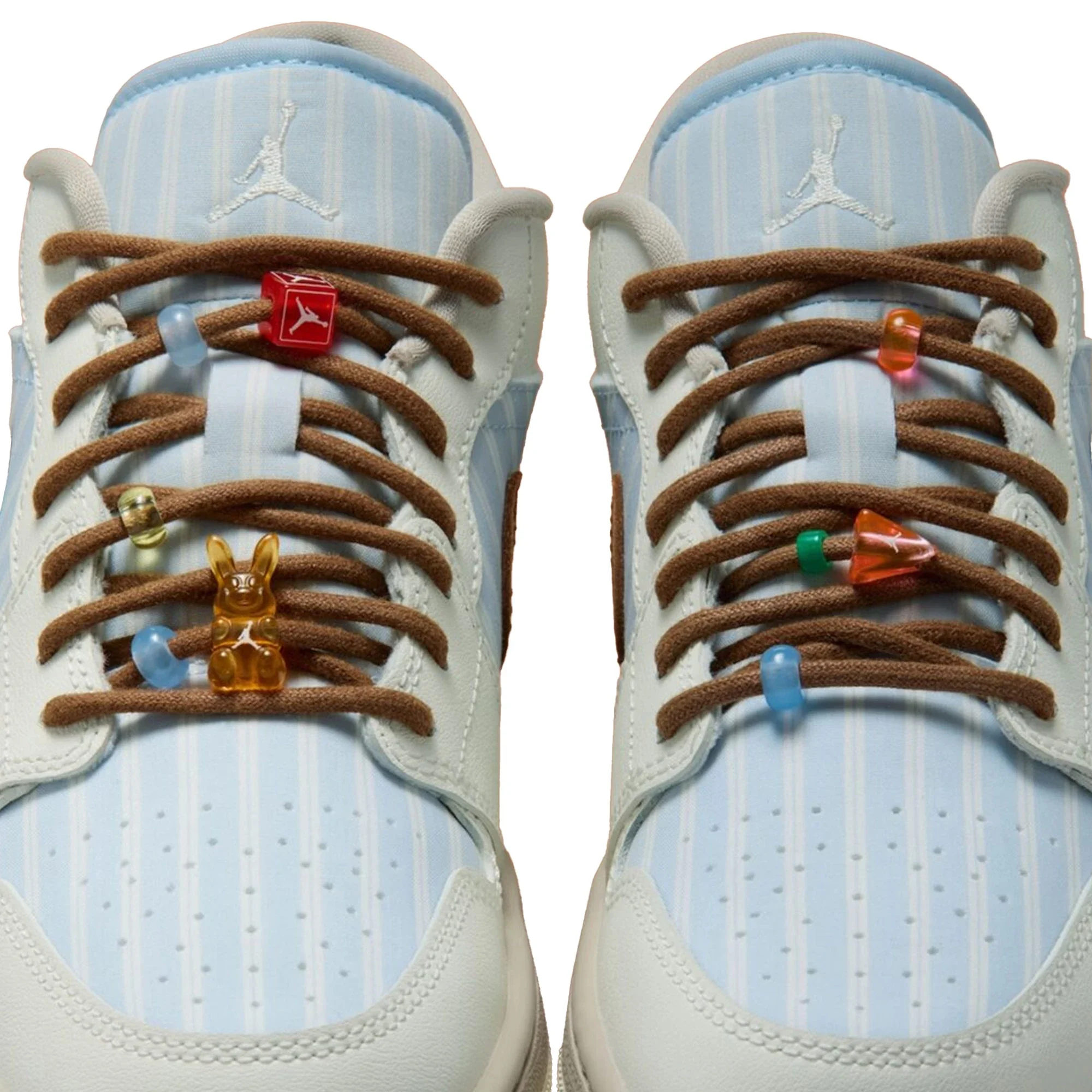 Air Jordan 1 Low Pinstripe Pack 'Hydrogen Blue Cream' Women's (2026) - Image 7