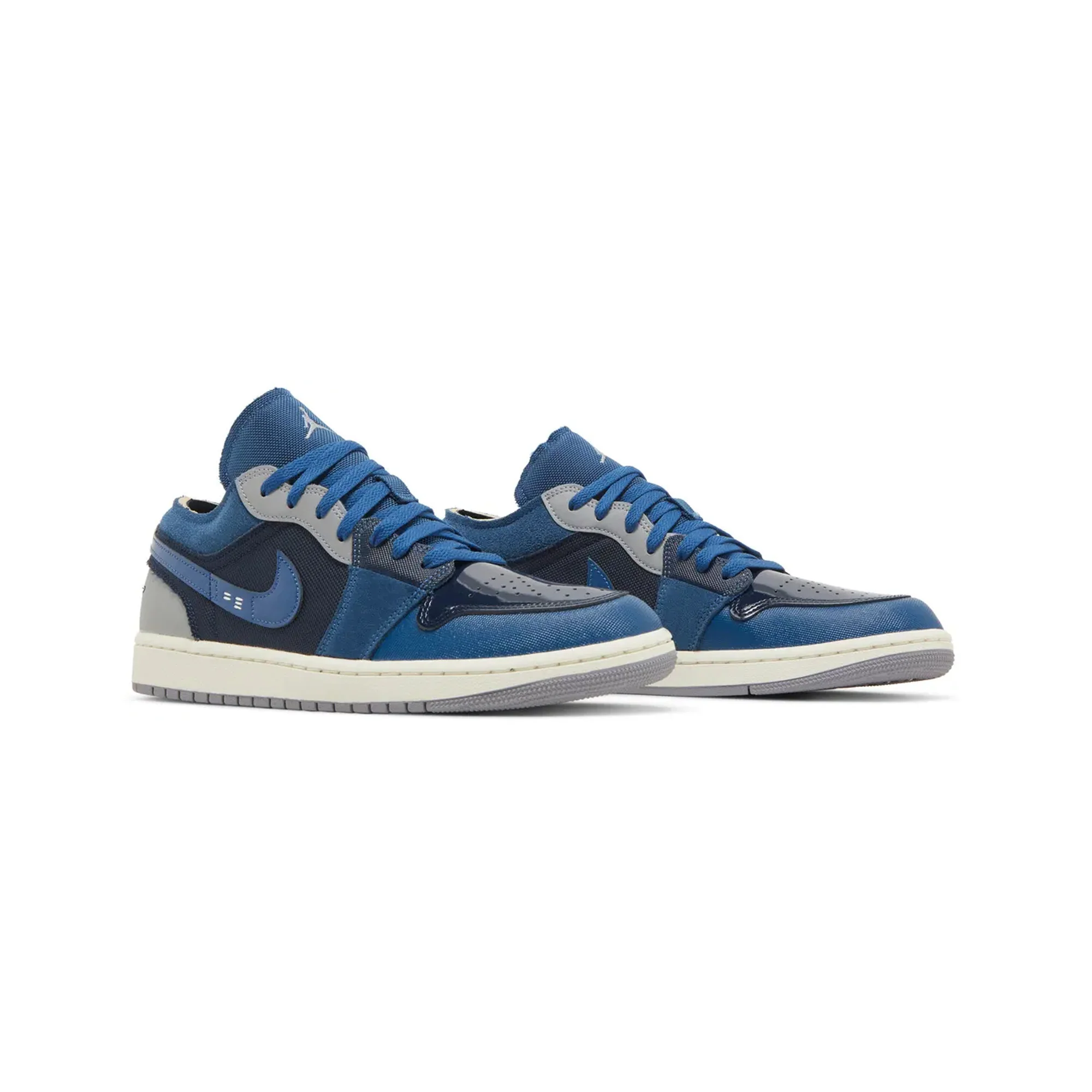 Air Jordan 1 Low SE Craft 'Obsidian French Blue Ashen Slate White' (2023) - Image 2