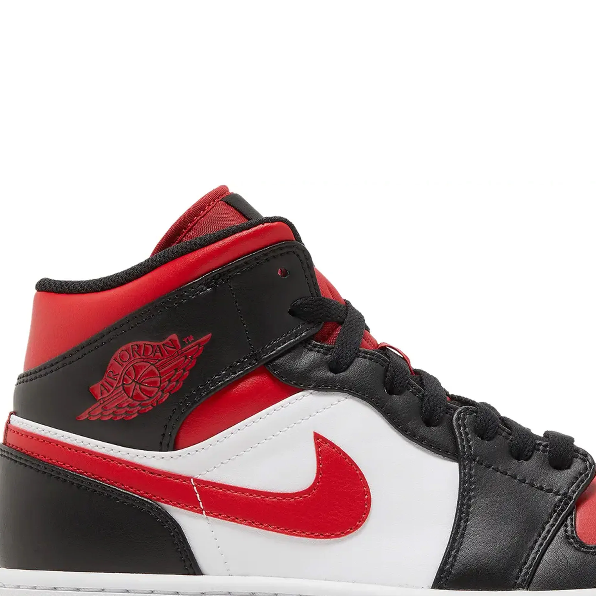Air Jordan 1 Mid 'Bred Toe' GS (2022) - Image 6