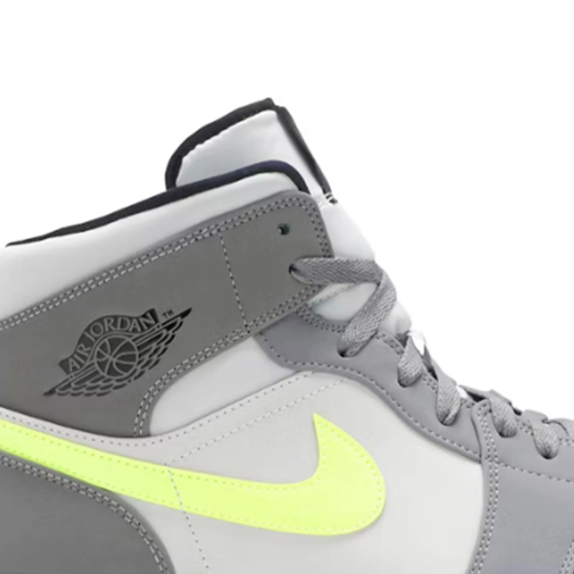 Air Jordan 1 Mid 'Gunsmoke Volt' - Image 6