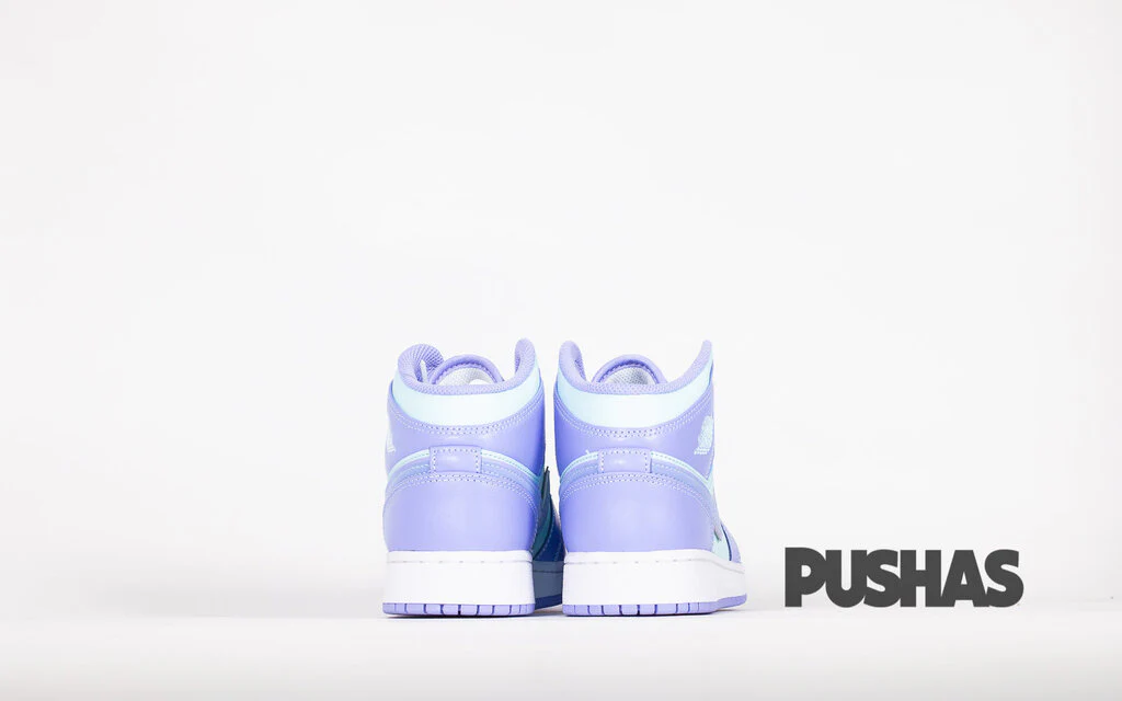 Air Jordan 1 Mid 'Purple Aqua' GS - Image 3