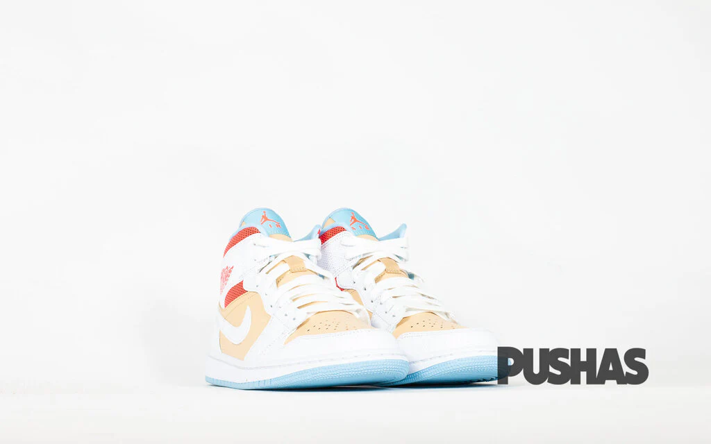 Air Jordan 1 Mid SE 'Sesame' Women's (2021) - Image 4