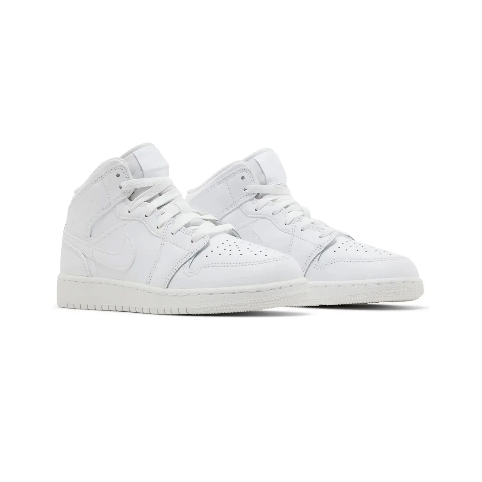 Air Jordan 1 Mid 'Triple White' GS (2023) - Image 2