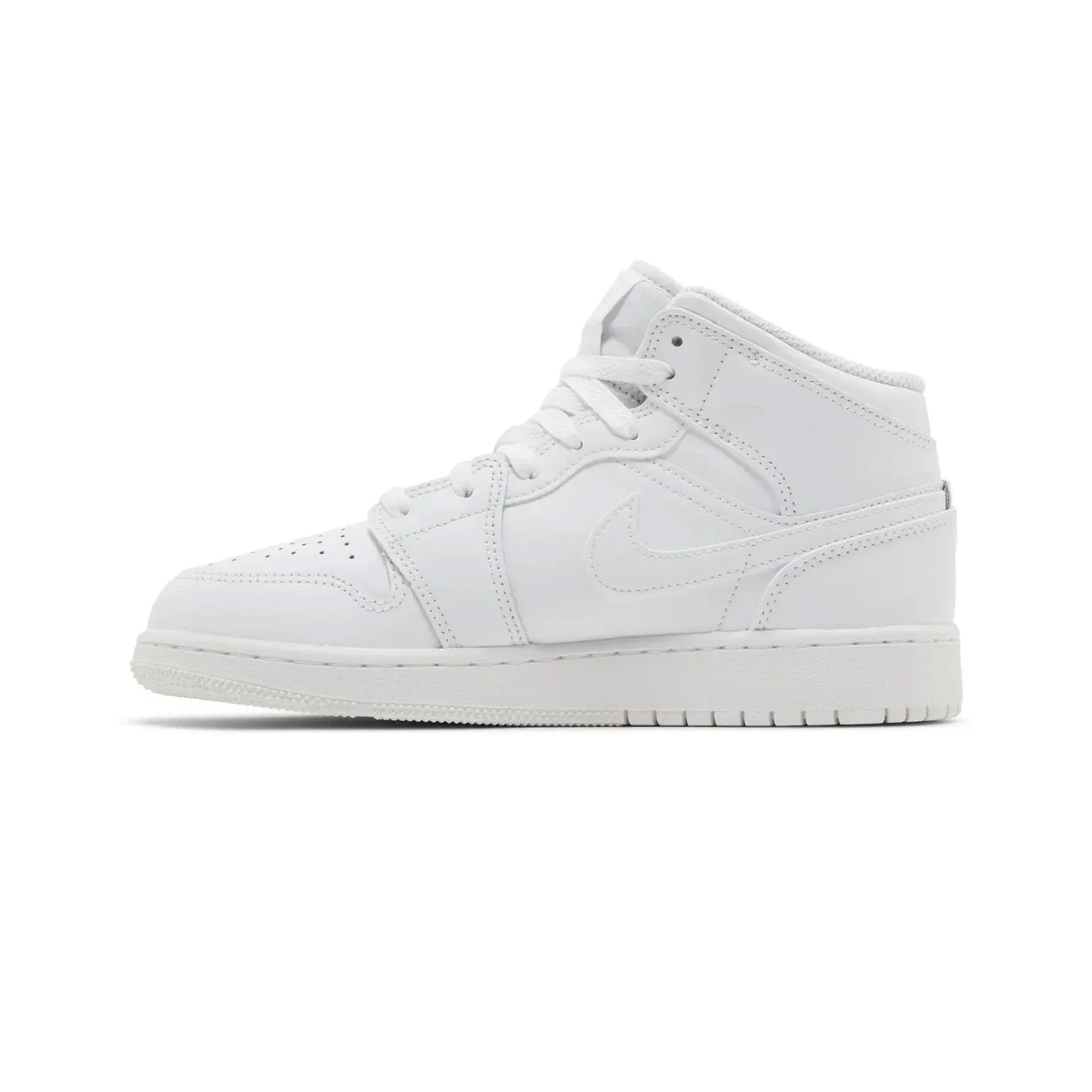 Air Jordan 1 Mid 'Triple White' GS (2023) - Image 3