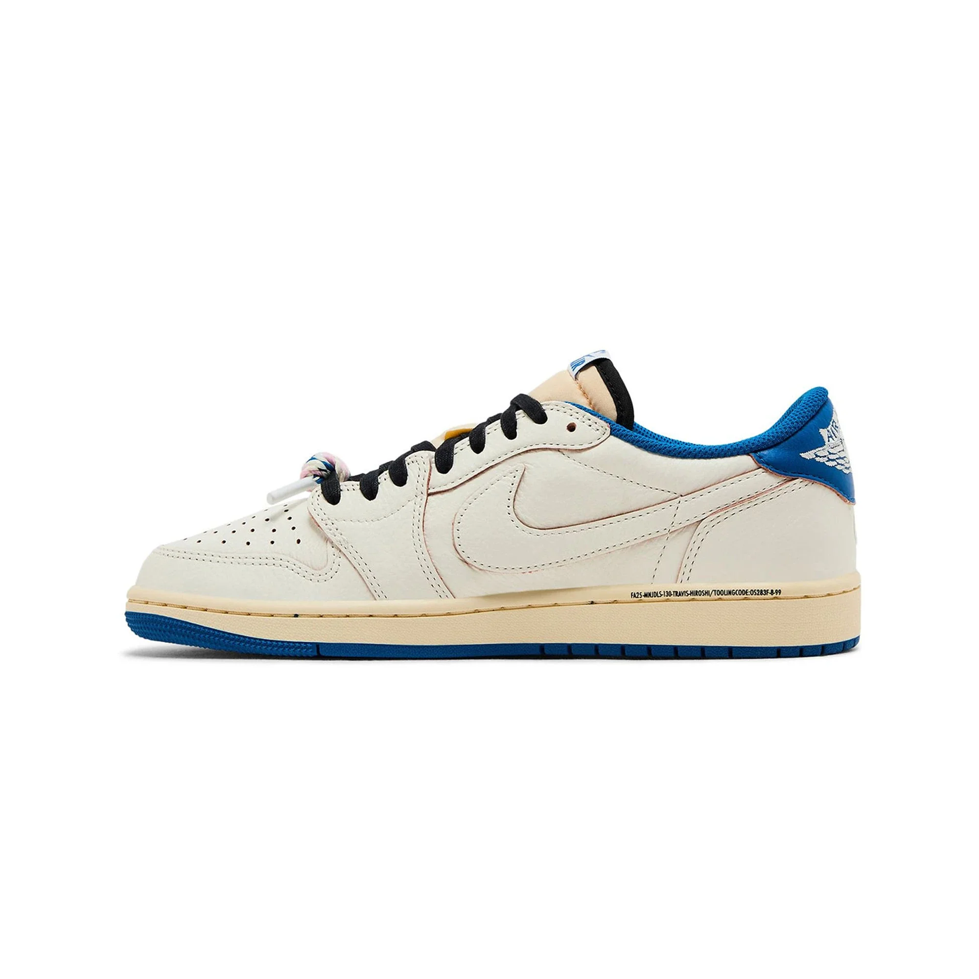 Air Jordan 1 Retro Low OG SP Fragment x Travis Scott 'Sail / Military Blue' (2025) - Image 3