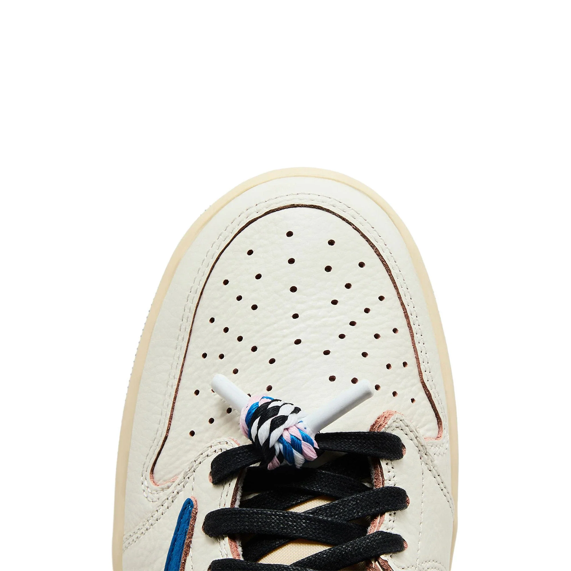 Air Jordan 1 Retro Low OG SP Fragment x Travis Scott 'Sail / Military Blue' (2025) - Image 7