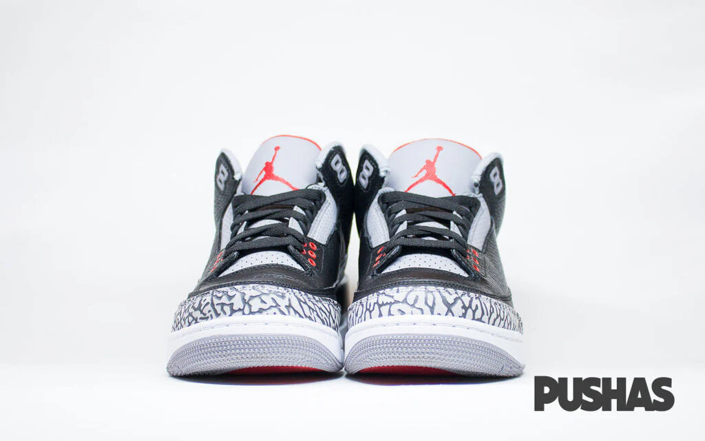 Air Jordan 3 Retro 'Cement' 2018 - Black (New) - Image 8
