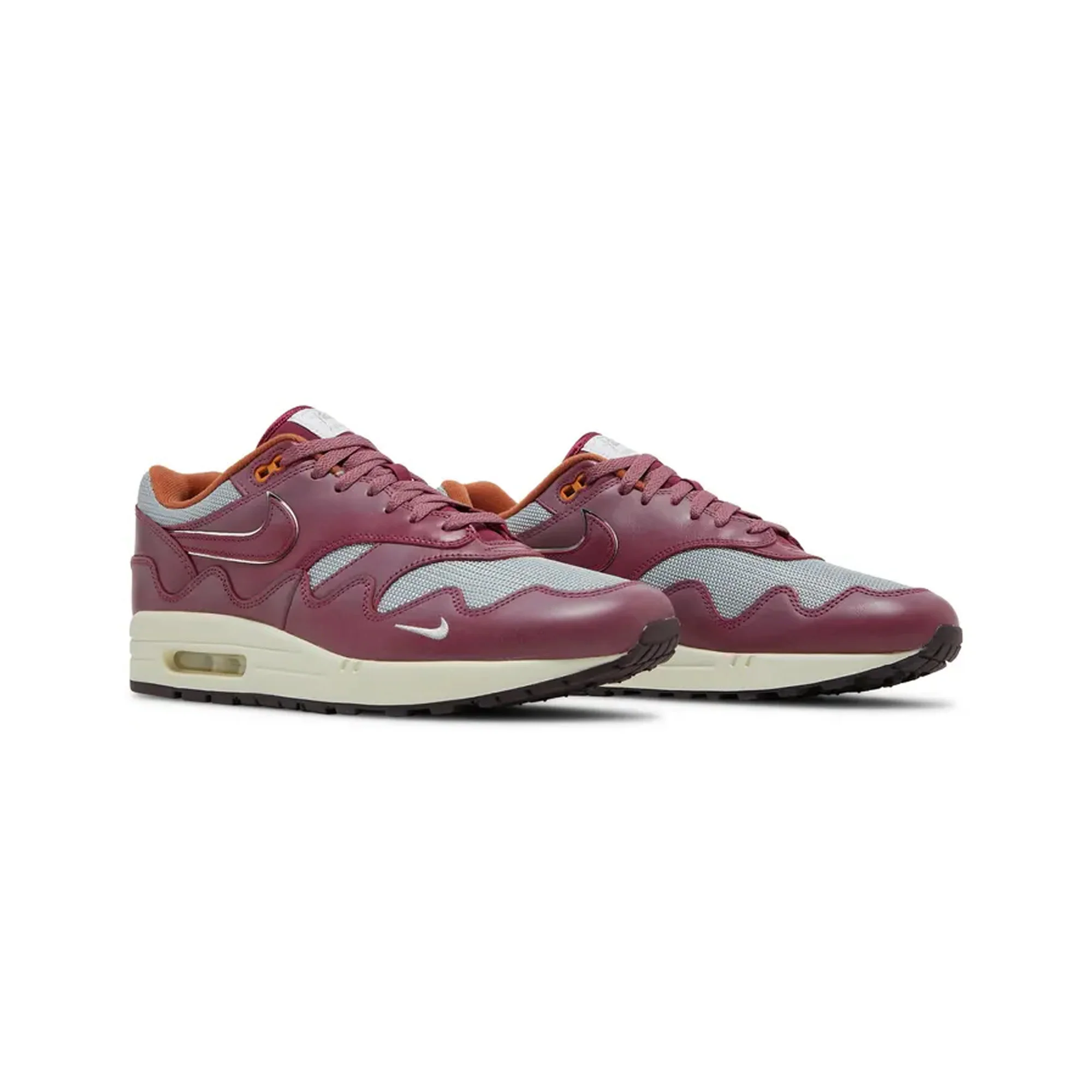 Nike Air Max 1 'Patta Waves Rush Maroon' (with Bracelet) (2021) - Image 2