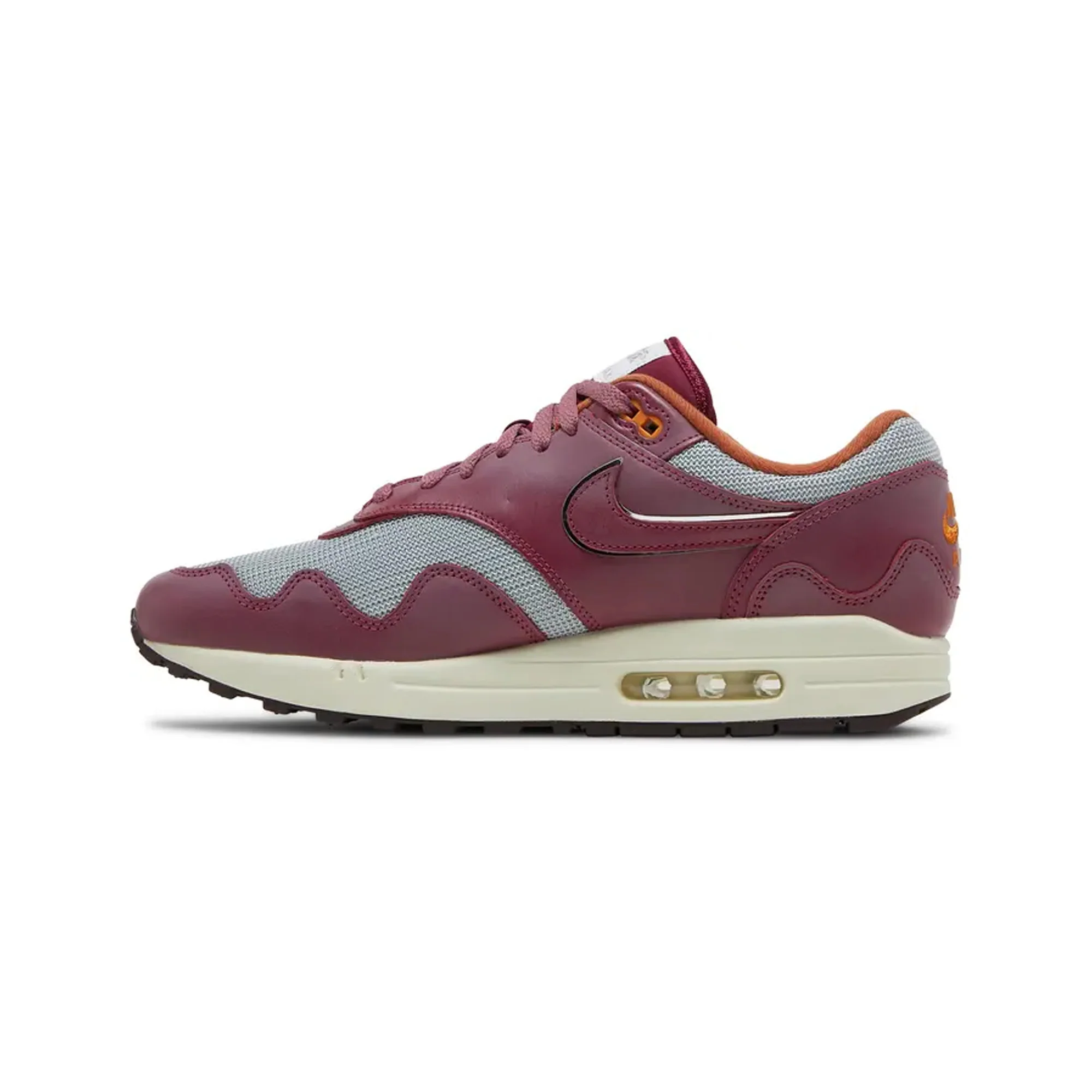 Nike Air Max 1 'Patta Waves Rush Maroon' (with Bracelet) (2021) - Image 3