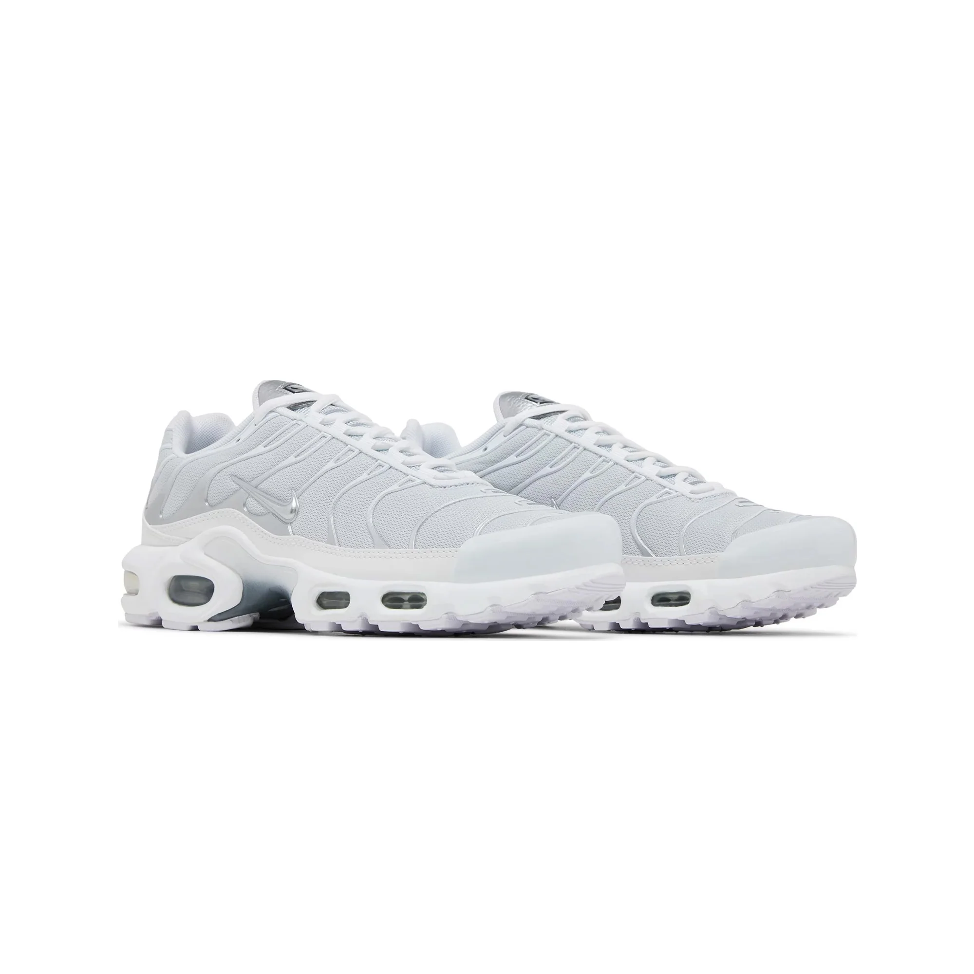 Nike Air Max Plus TN 'White Metallic Silver' Women's (2023) - Image 2