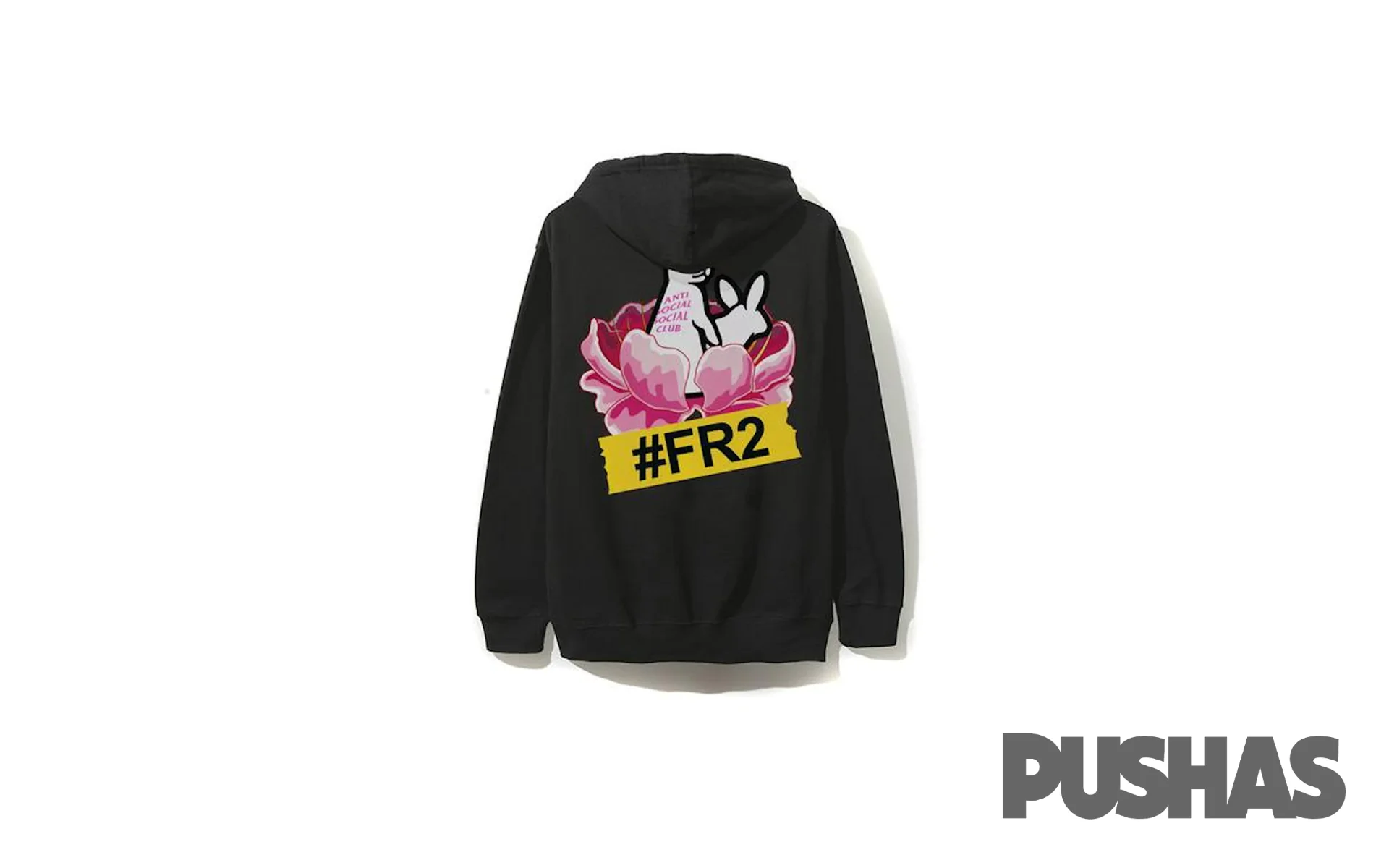 Anti Social Social Club x FR2 Lapin Hoodie 'Black' (2021) - Image 2