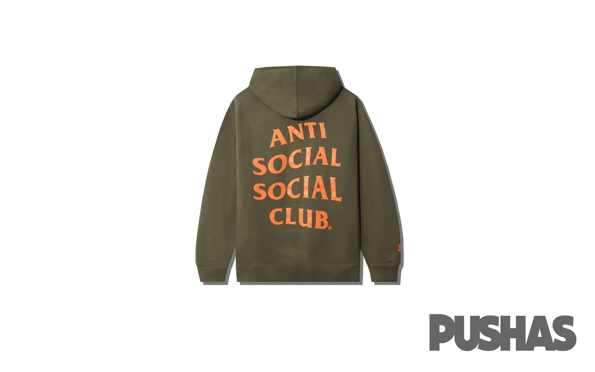 Anti Social Social Club x Undefeated Paranoid Hoodie 'Olive' - Image 2