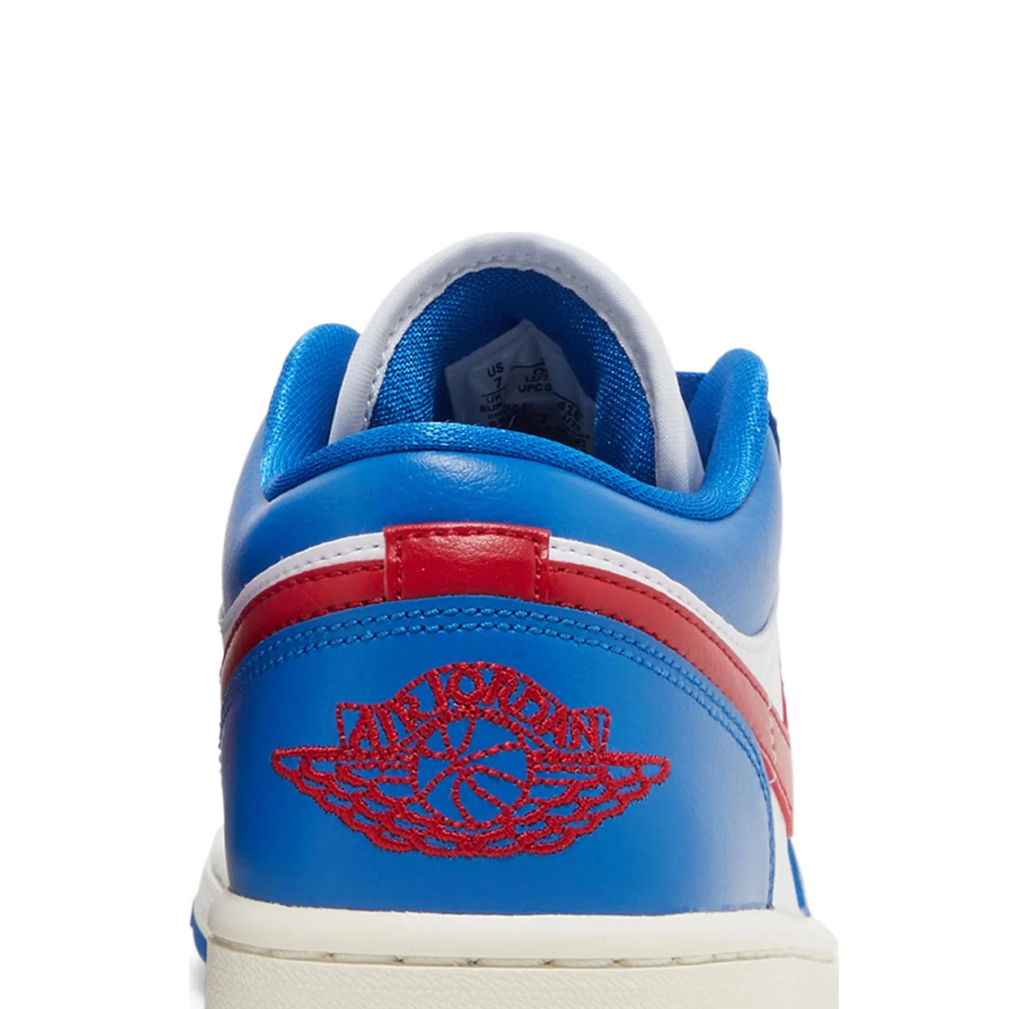 Air Jordan 1 Low 'Sport Blue Gym Red' Women's (2023) - Image 6