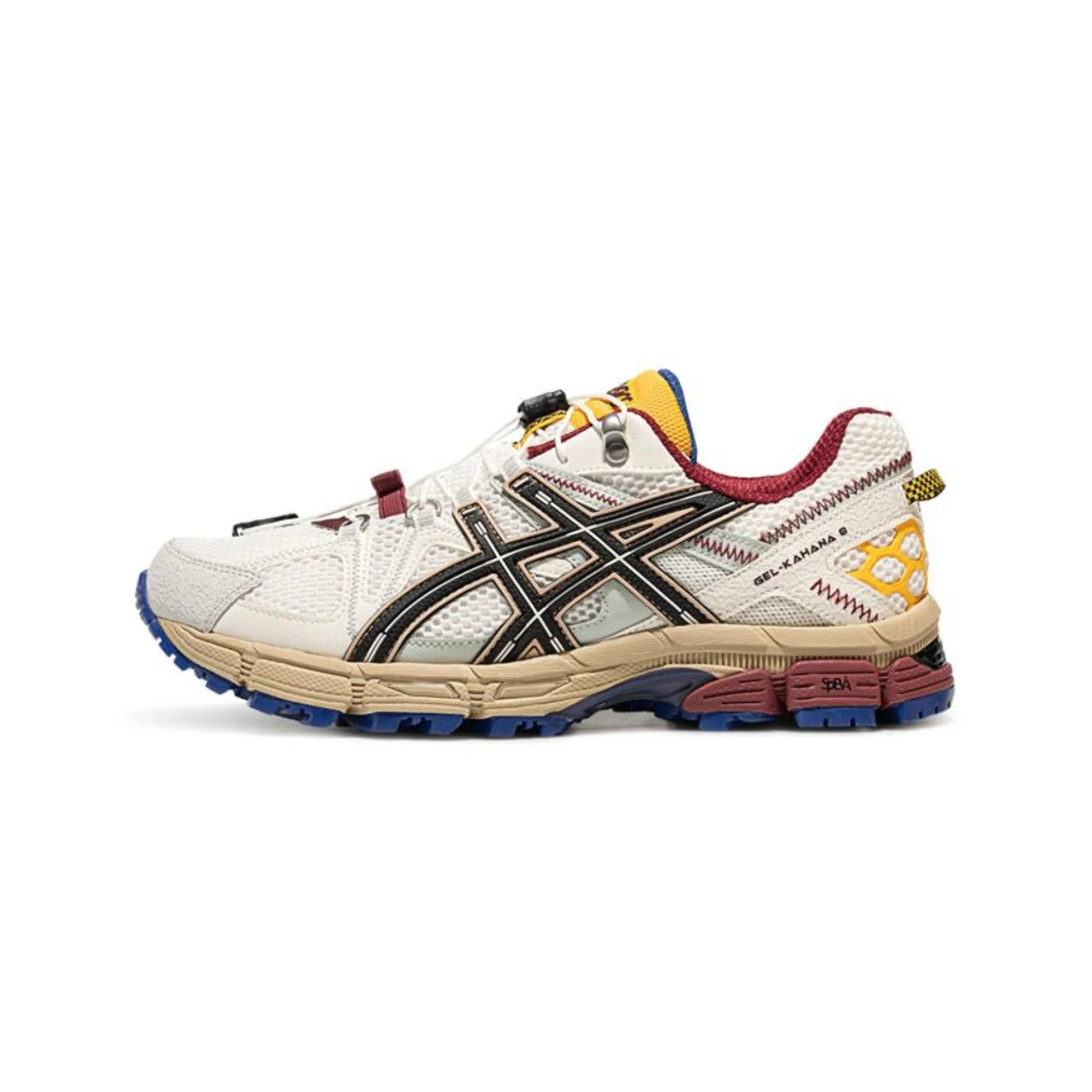 ASICS GEL-Kahana 8 'White/Maroon/Yellow/Blue' - Image 3