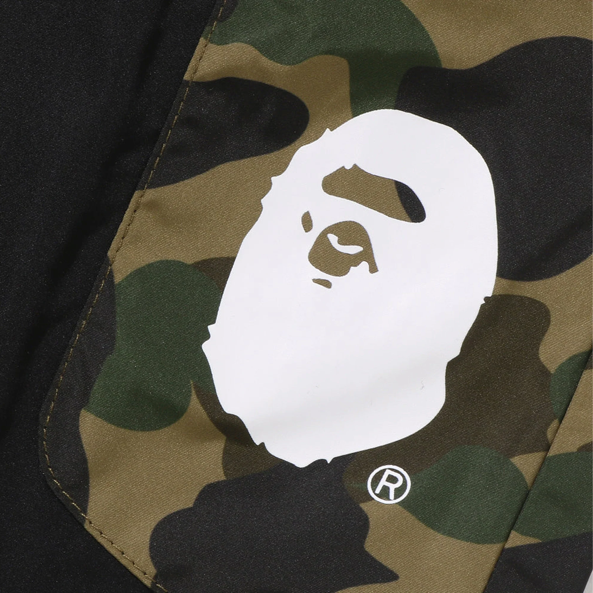 BAPE 1st Camo Relaxed Fit Track Pants 'Green' - Image 3