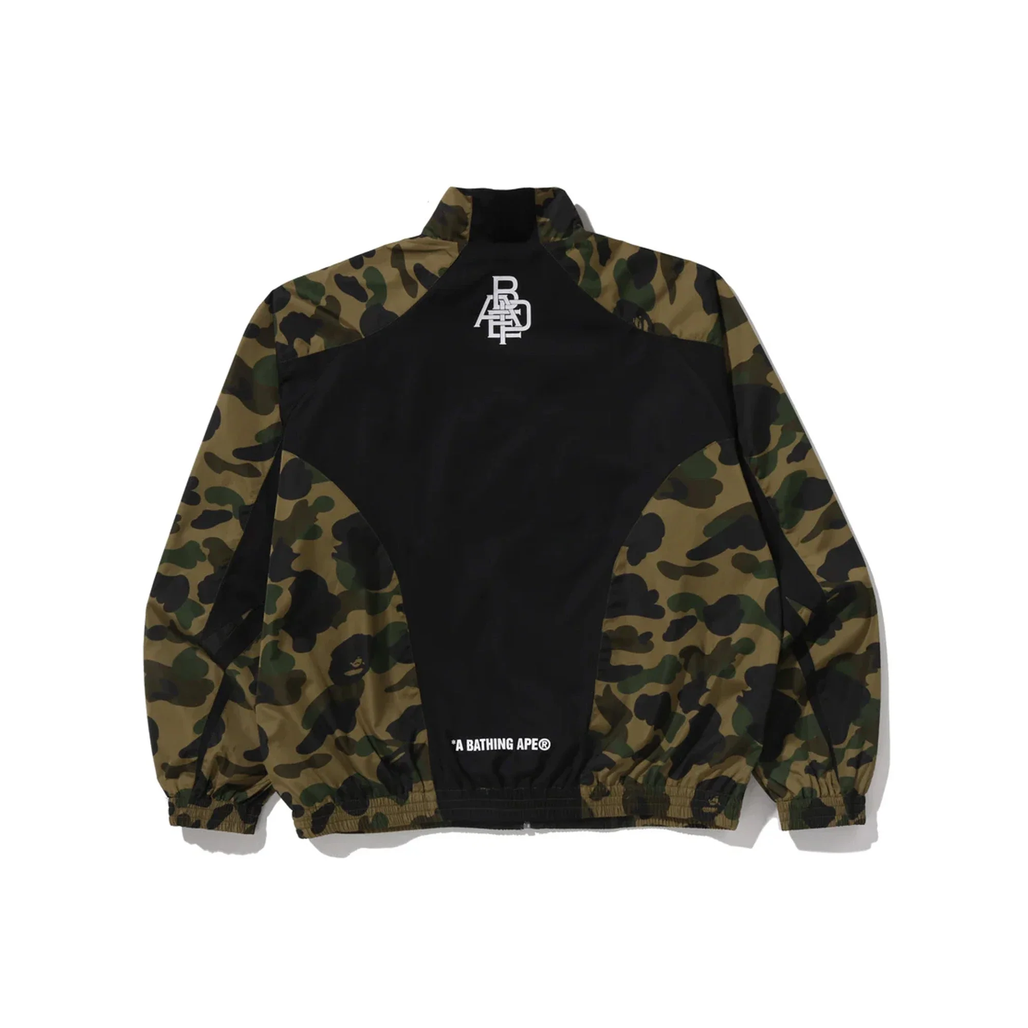 BAPE 1st Camo Stand Collar Track Jacket 'Green' - Image 2
