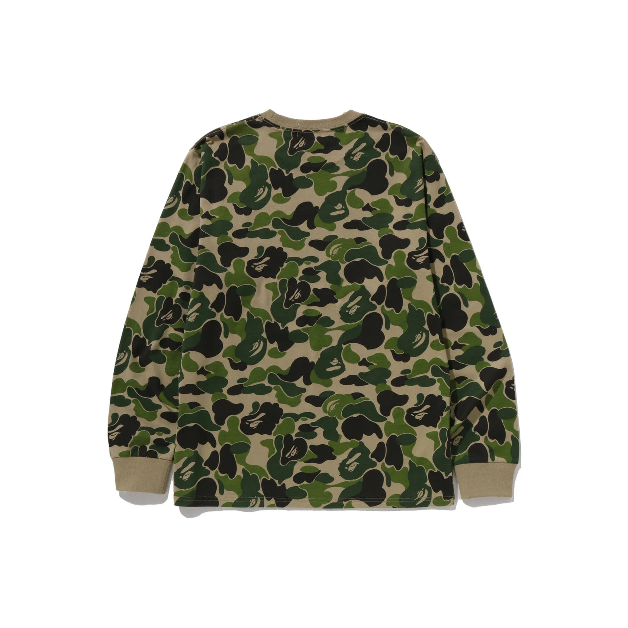 BAPE ABC Camo BAPE STA LS Tee 'Green' (2026) - Image 2