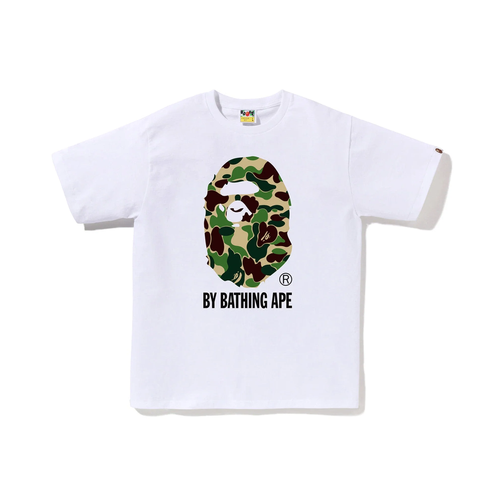 BAPE ABC Camo By Bathing Ape Tee 'White / Green' (2026)