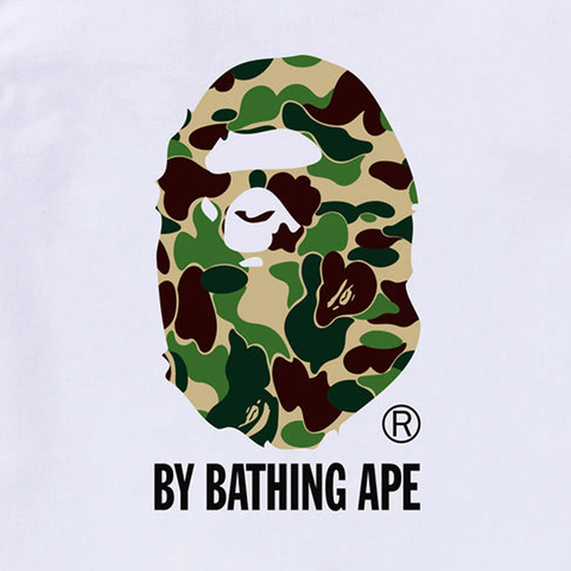 BAPE ABC Camo By Bathing Ape Tee 'White / Green' (2026) - Image 2
