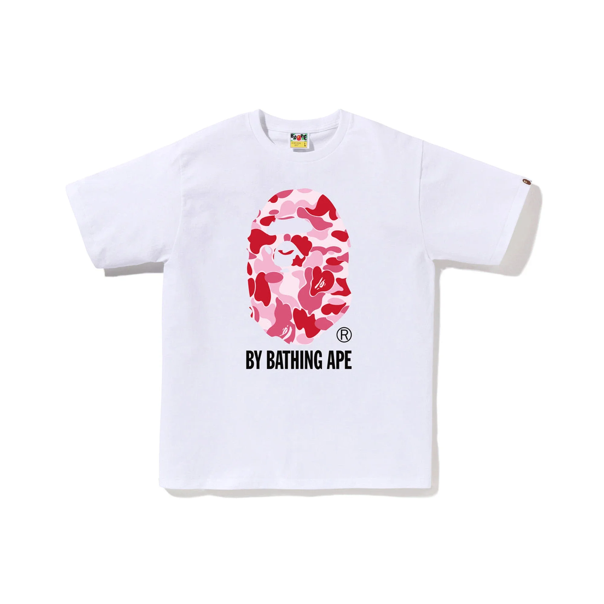 BAPE ABC Camo By Bathing Ape Tee 'White / Pink' (2026)
