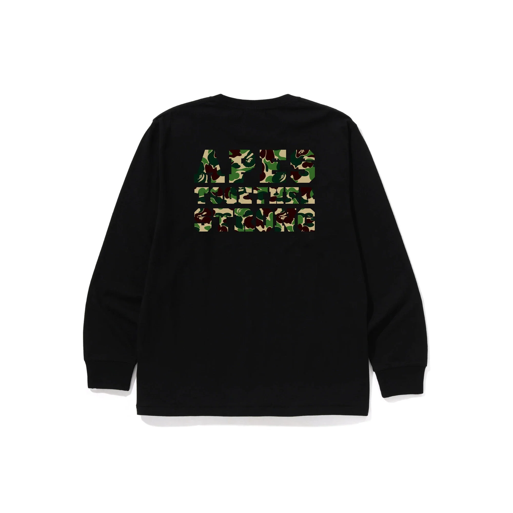 BAPE ABC Camo College ATS LS Tee 'Black / Green' (2026)