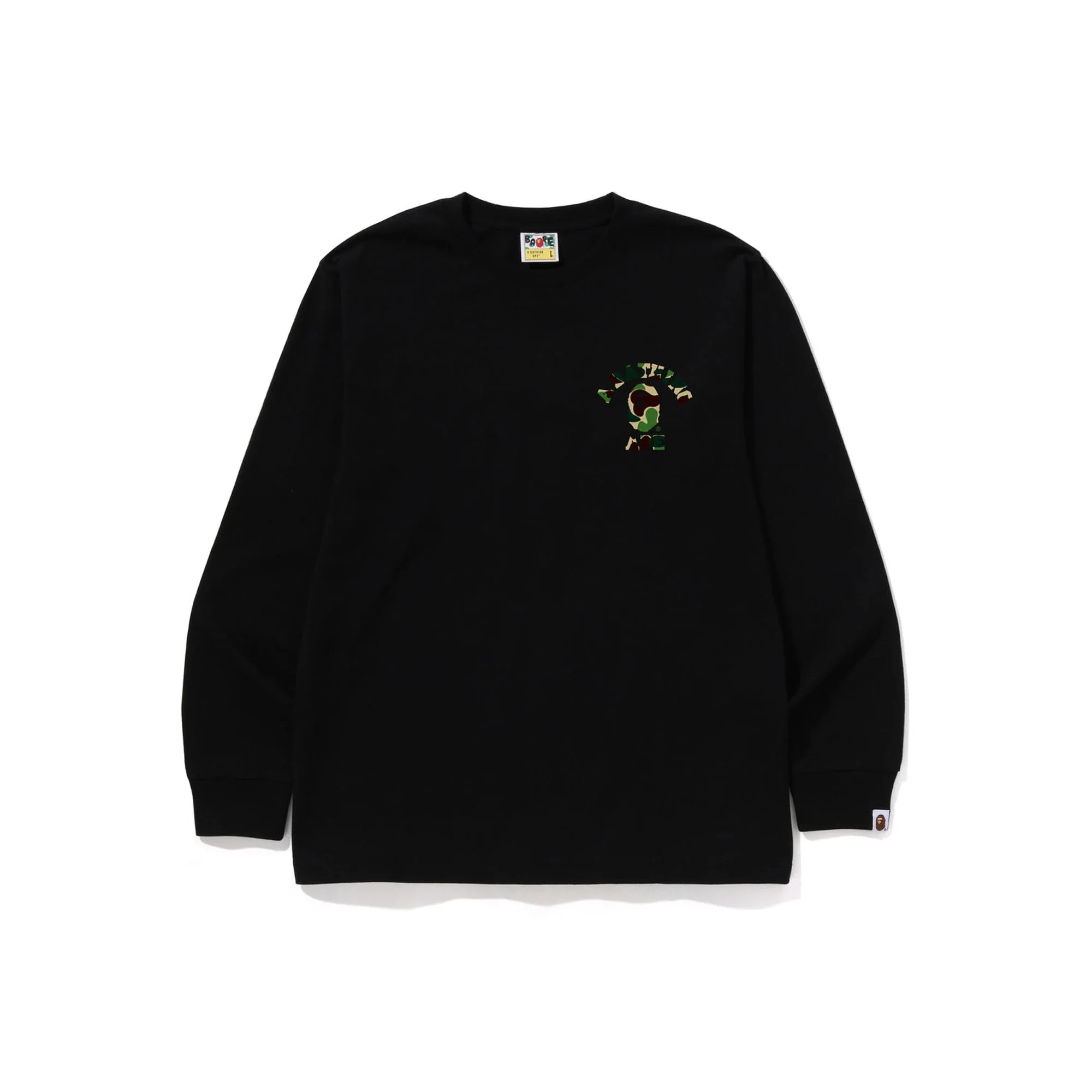 BAPE ABC Camo College ATS LS Tee 'Black / Green' (2026) - Image 2