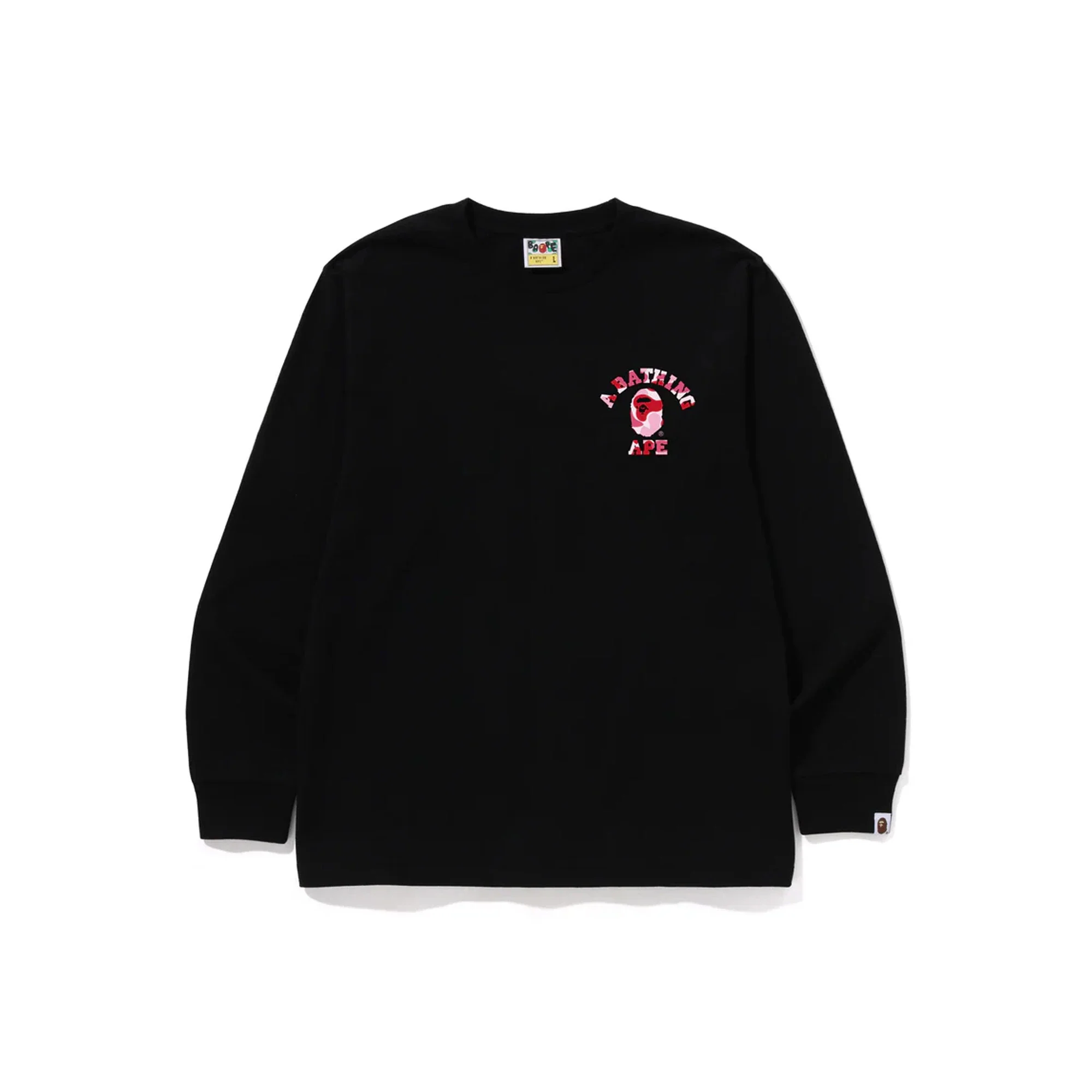 BAPE ABC Camo College ATS LS Tee 'Black / Pink' (2026) - Image 2