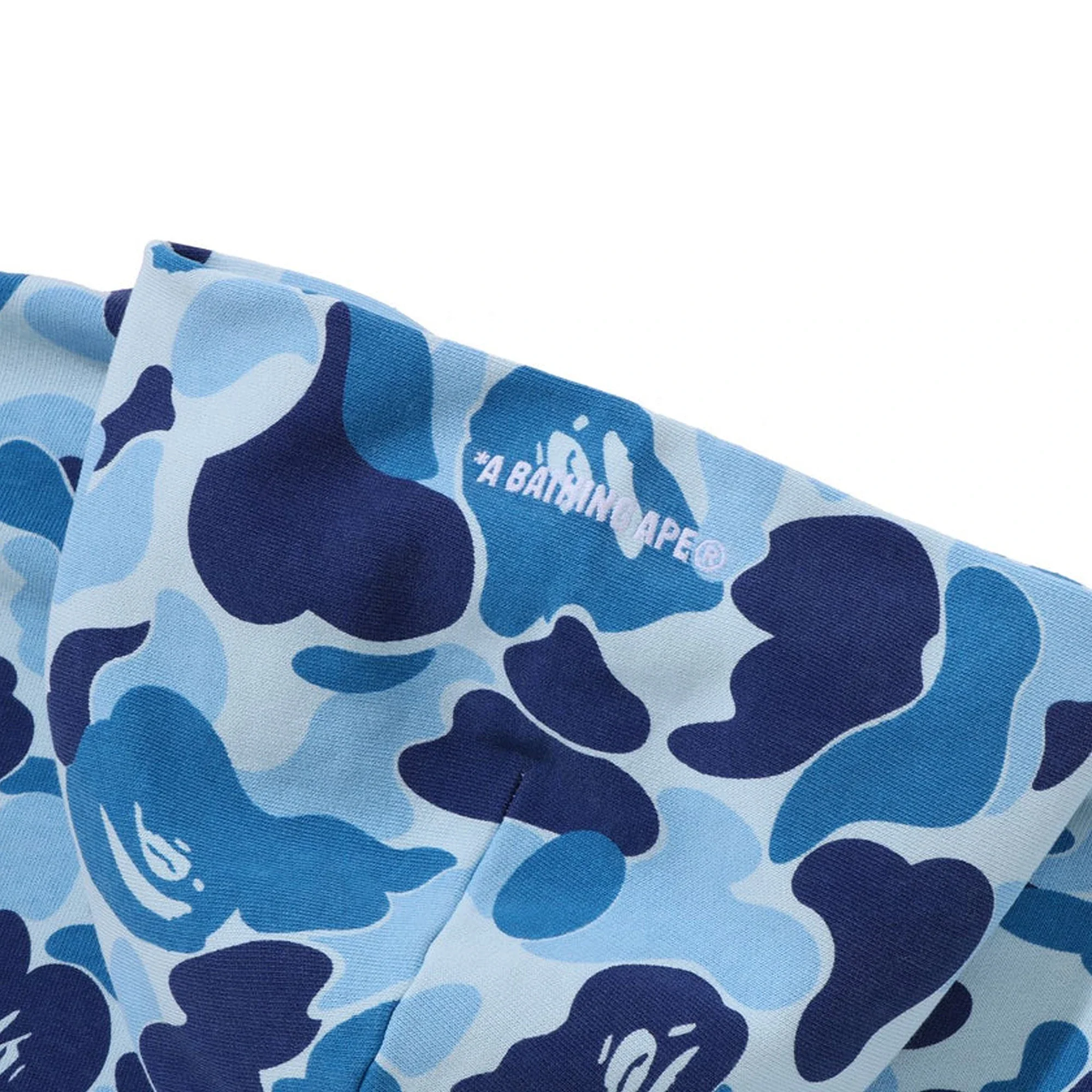 BAPE ABC Camo Heavy Wash Cropped Fit Zip Hoodie 'Blue' (2026) - Image 2