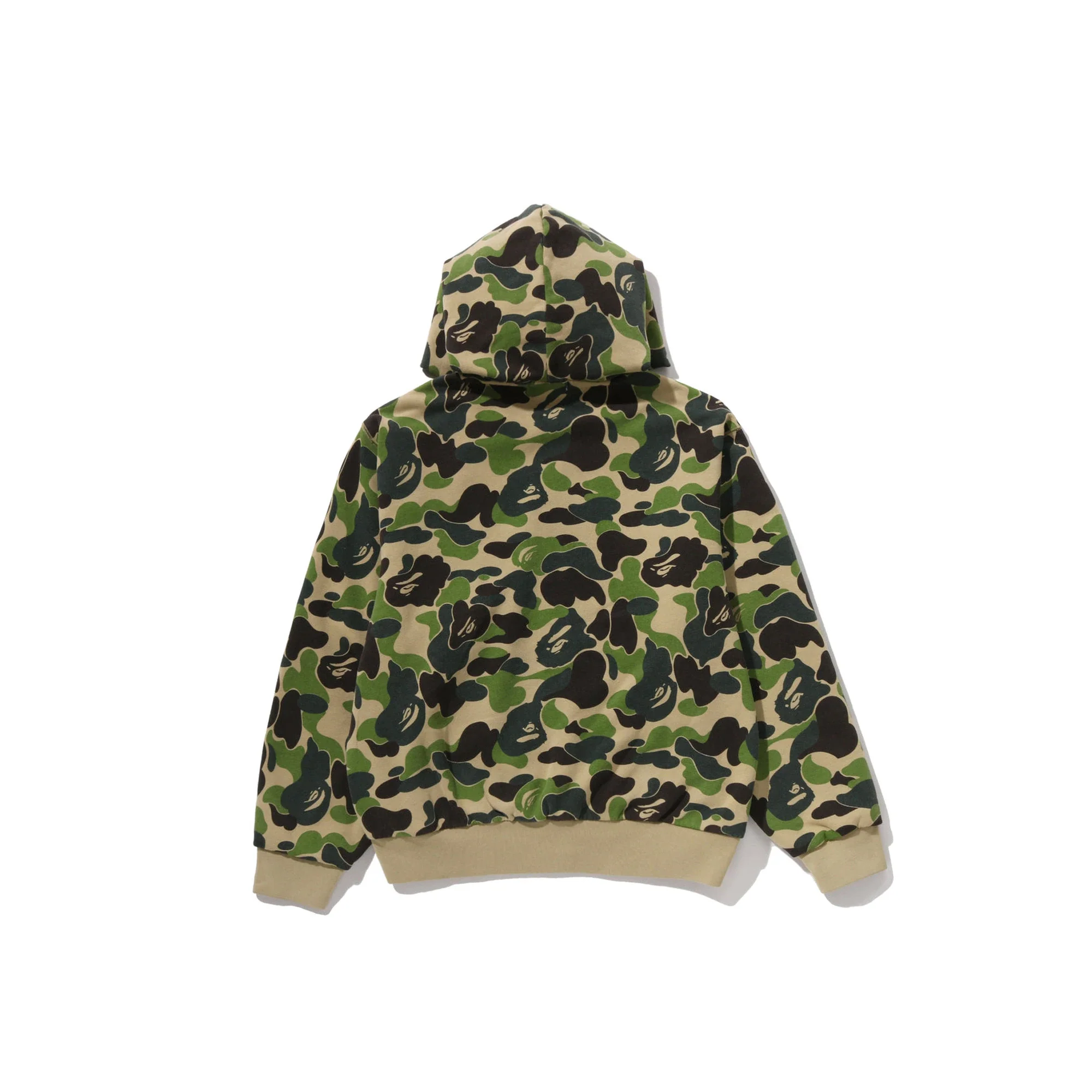 BAPE ABC Camo Heavy Wash Cropped Fit Zip Hoodie 'Green' (2026) - Image 2