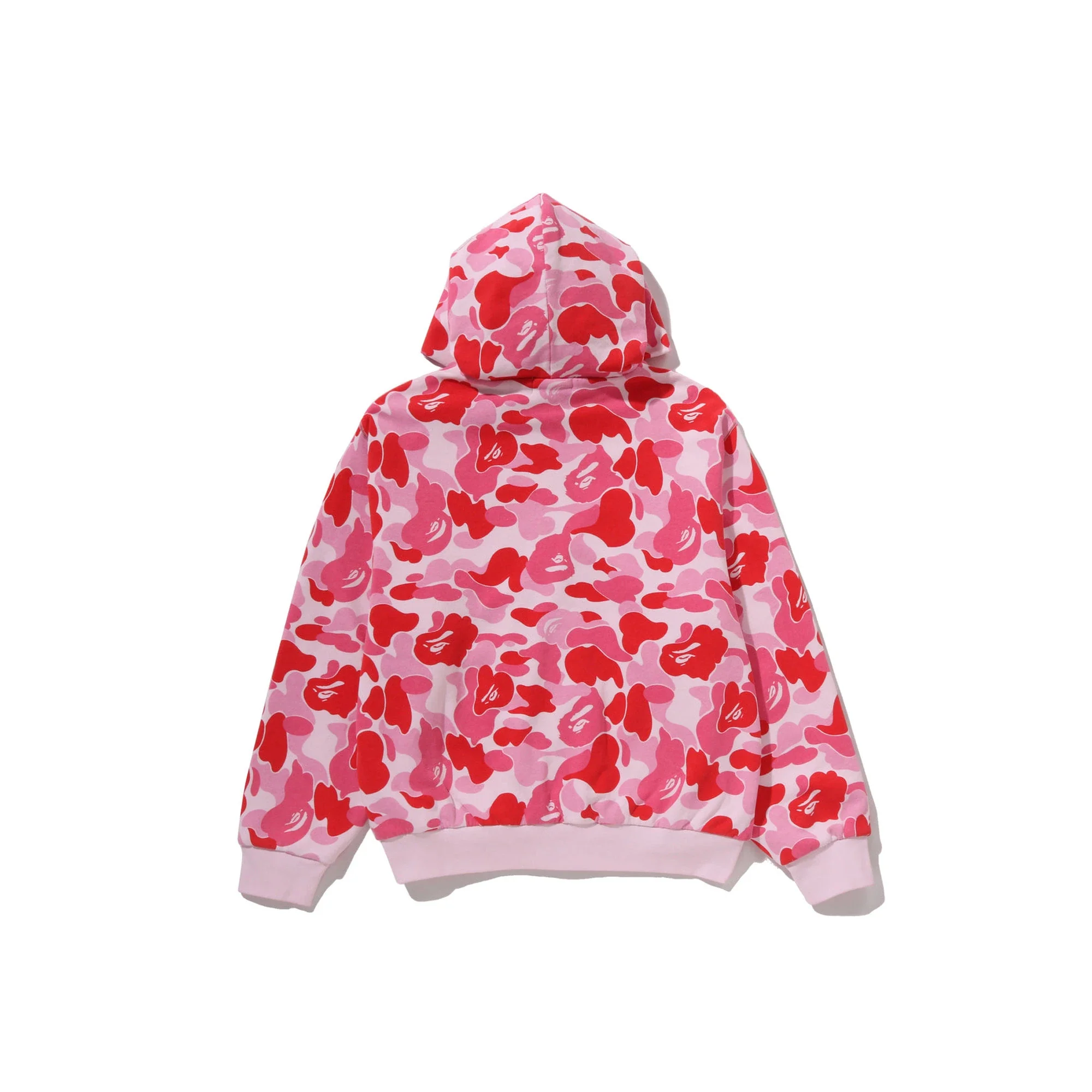 BAPE ABC Camo Heavy Wash Cropped Fit Zip Hoodie 'Pink' (2026) - Image 2