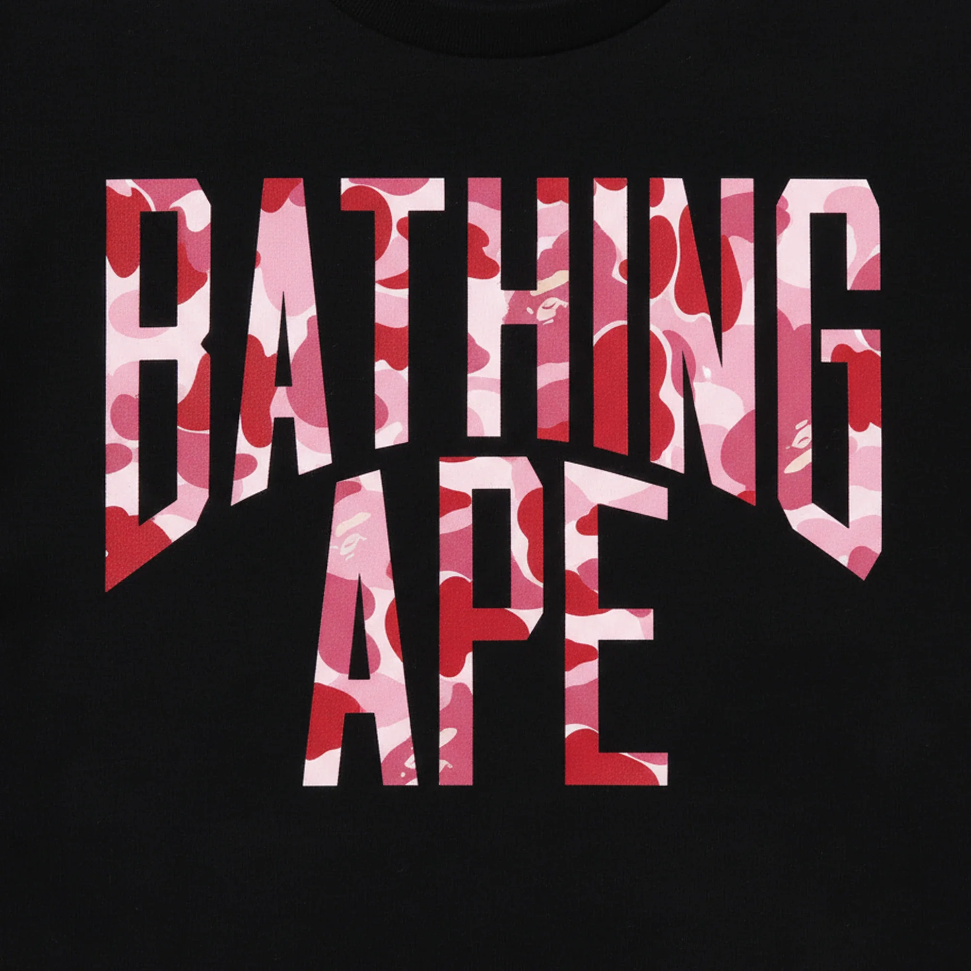 BAPE ABC Camo NYC Logo Tee 'Black / Pink' - Image 2