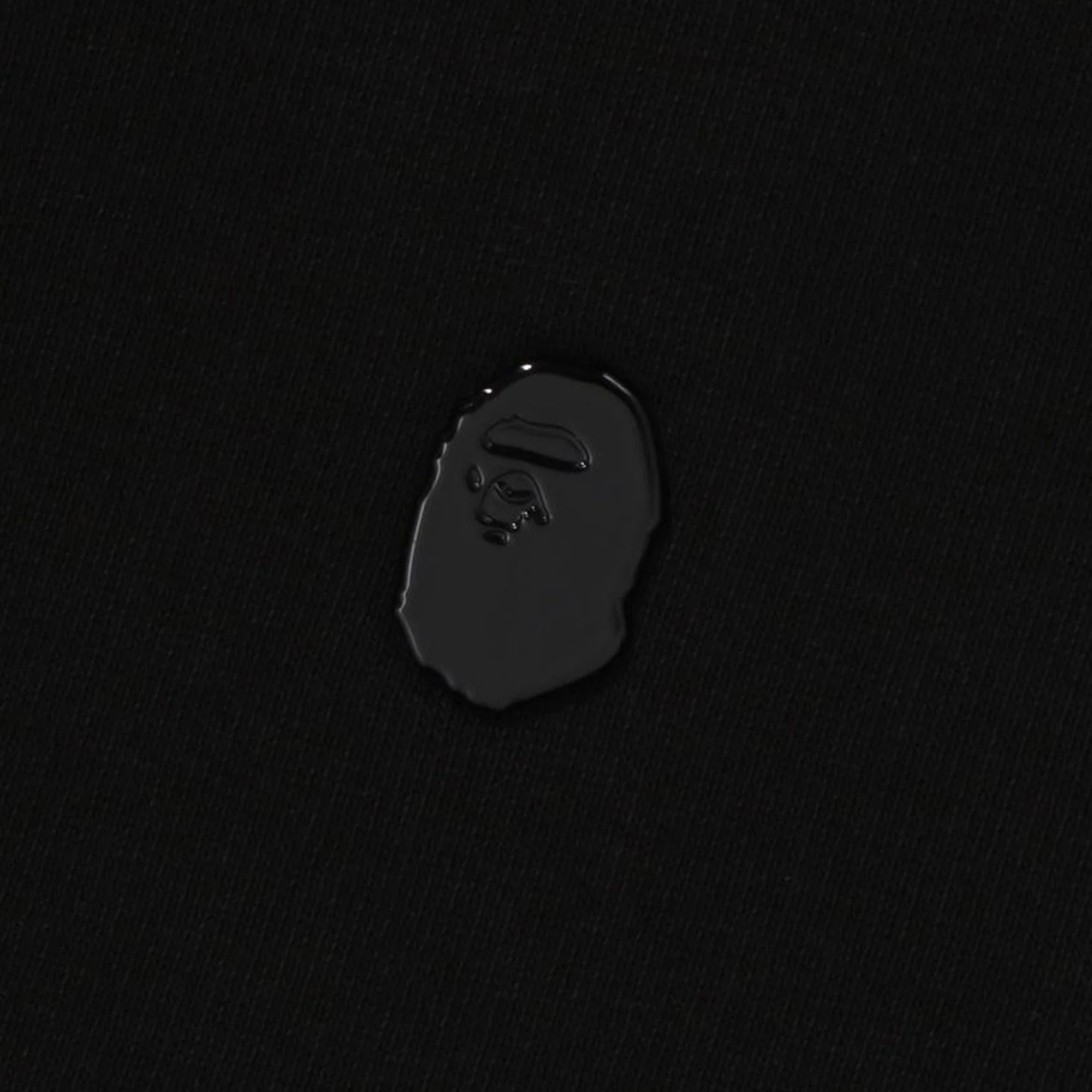 BAPE Metal One Point Zip Up Hoodie 'Black' - Image 3