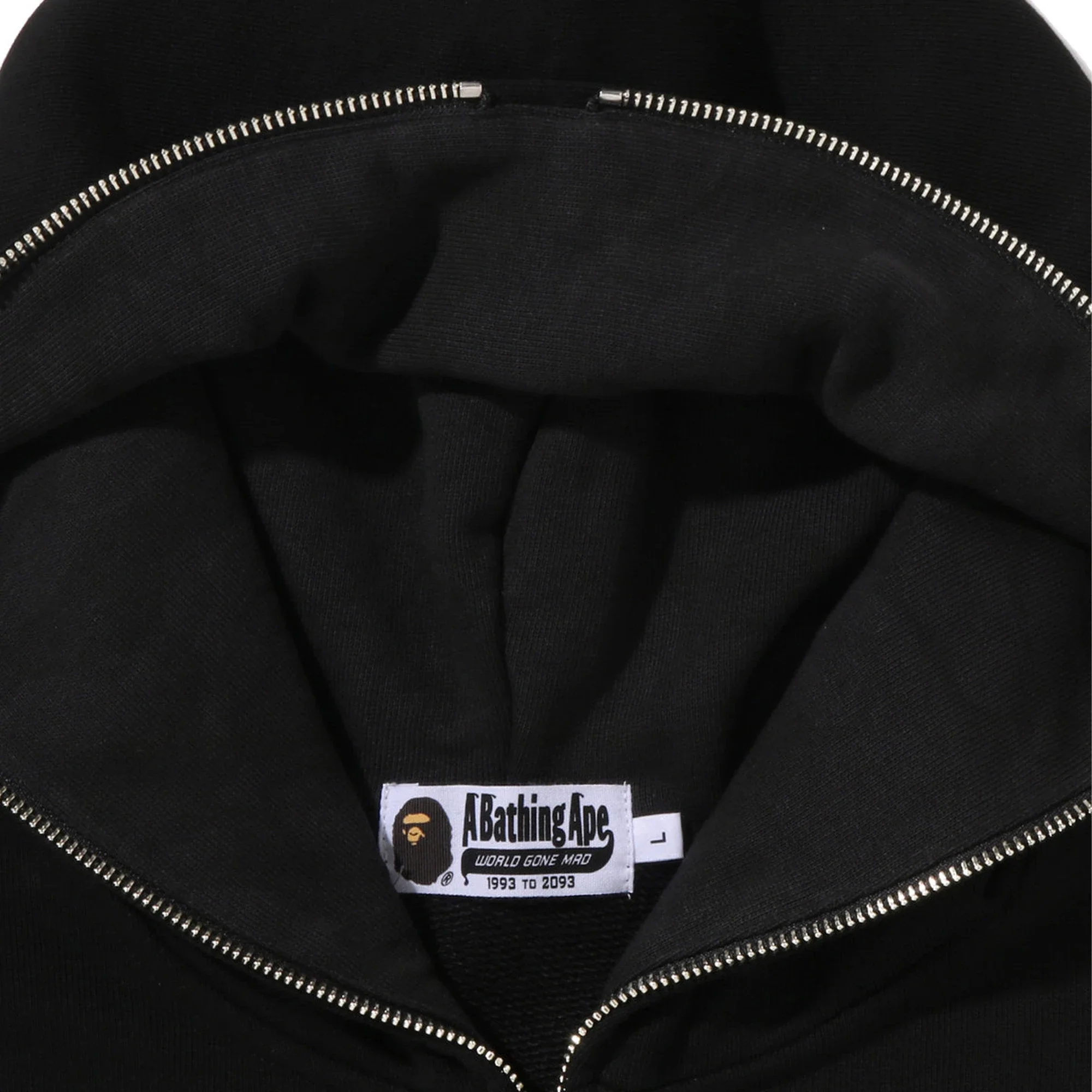 BAPE One Point Regular Fit Full Zip Hoodie 'Black' (2026) - Image 4