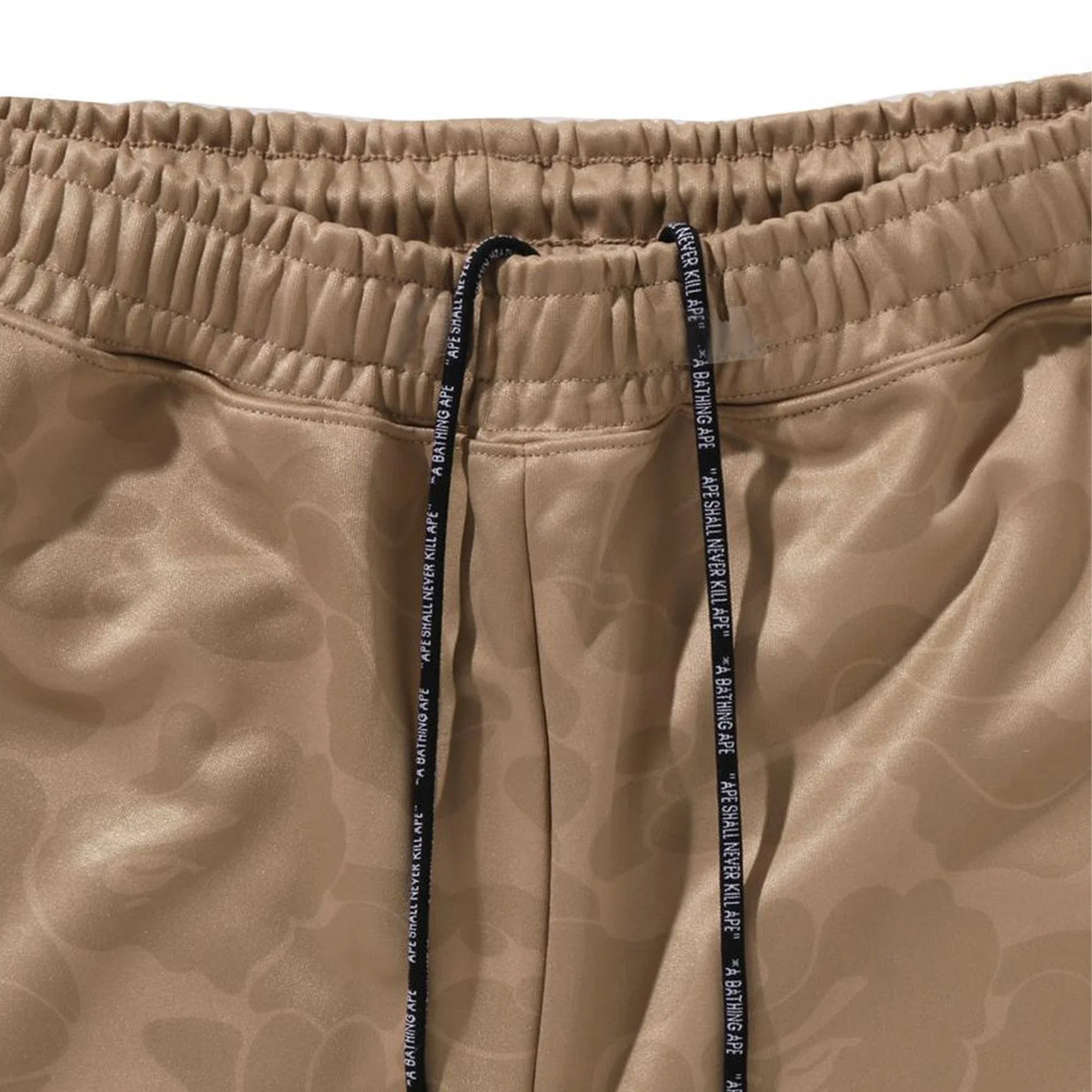 BAPE Solid Camo One Point Relaxed Fit Sweatpants 'Beige' - Image 4