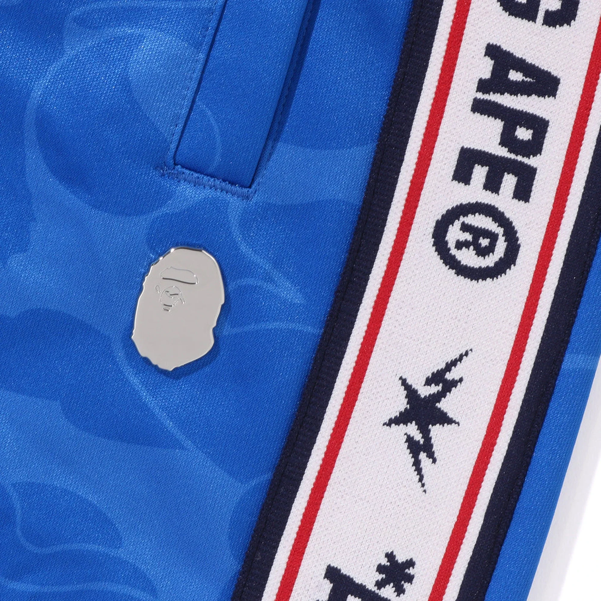 BAPE Solid Camo One Point Relaxed Fit Sweatpants 'Blue' - Image 3