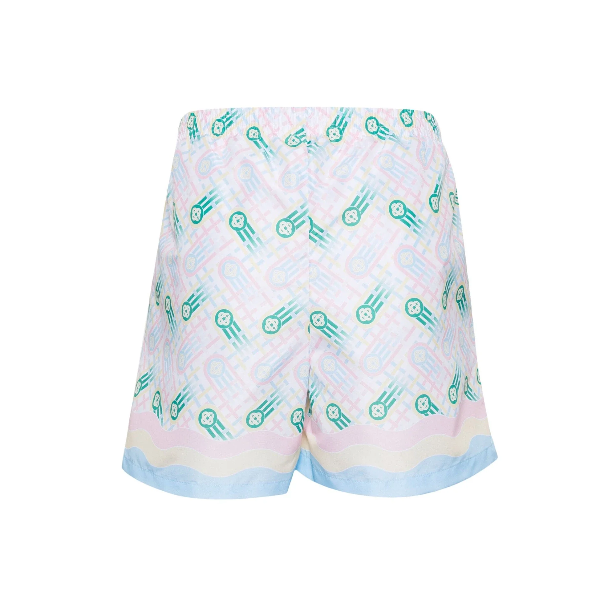 Casablanca Printed Swim Shorts Ping Pong Monogram 'White / Multicolour' - Image 2