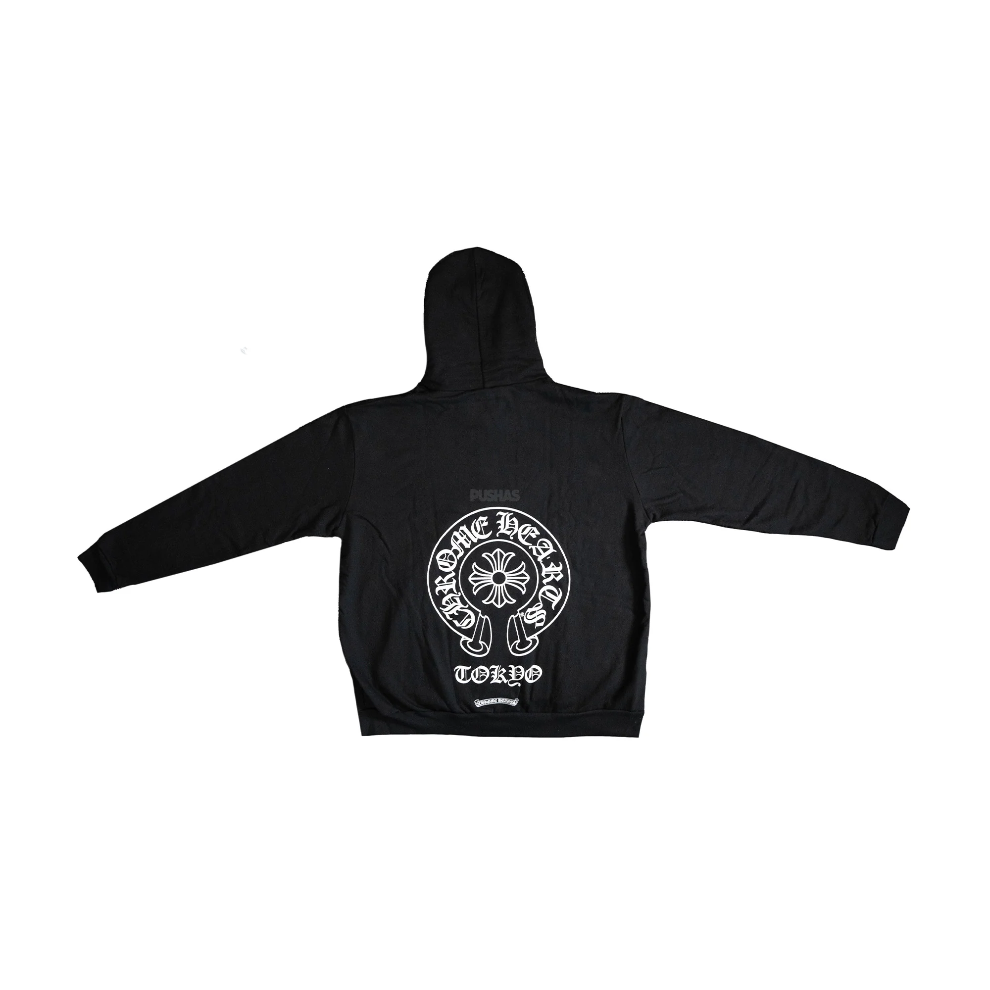 Chrome Hearts Tokyo Exclusive Horse Shoe Zip Up Hoodie 'Black' - Image 2