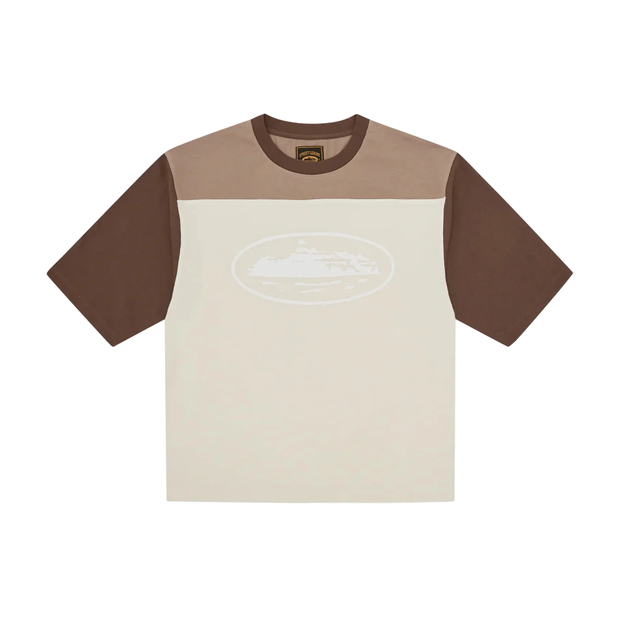 Corteiz Alcatraz Heavyweight Varsity Jersey 'Cream'