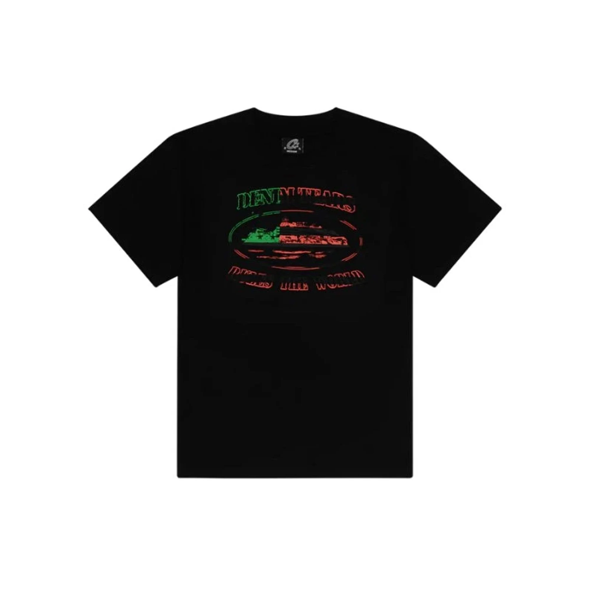 Corteiz x Denim Tears Cortears OG Alcatraz Tee 'Black' (2025) - Image 2