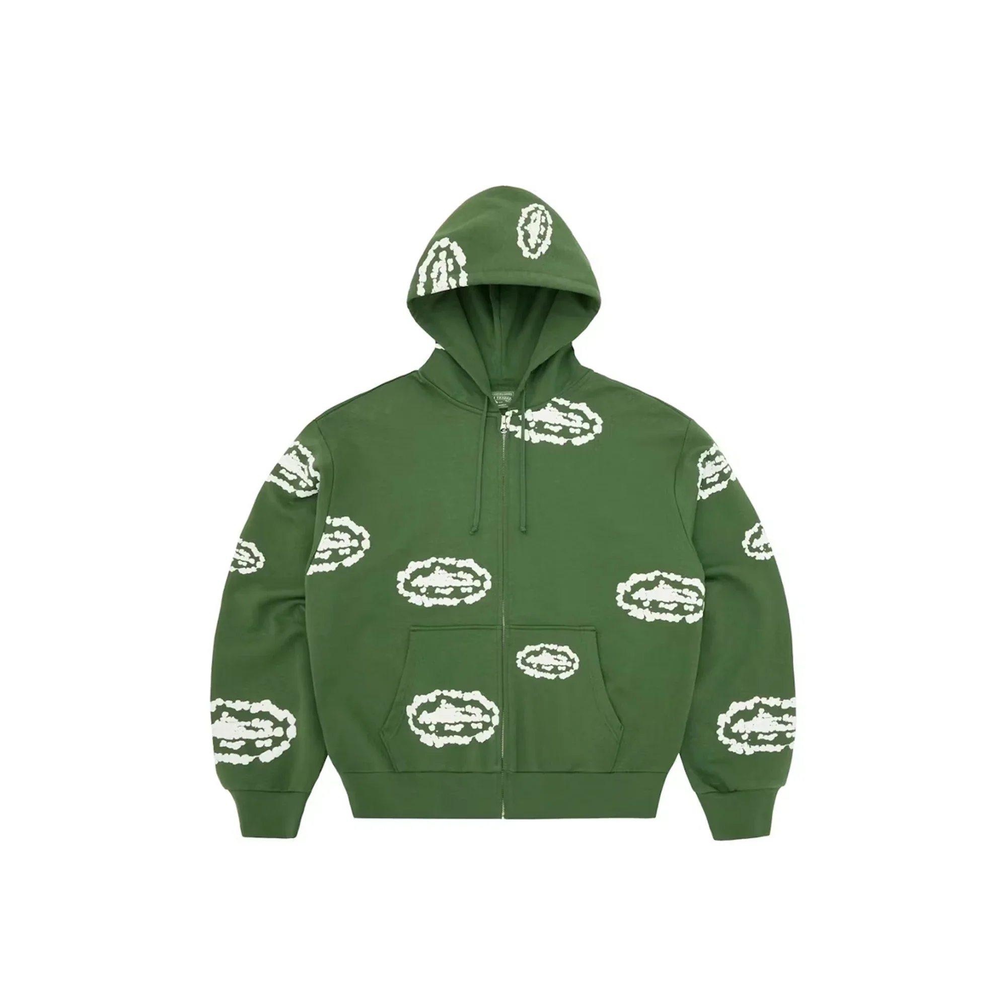 Corteiz x Denim Tears Island Wreath Zip Hoodie 'Green' (2025)