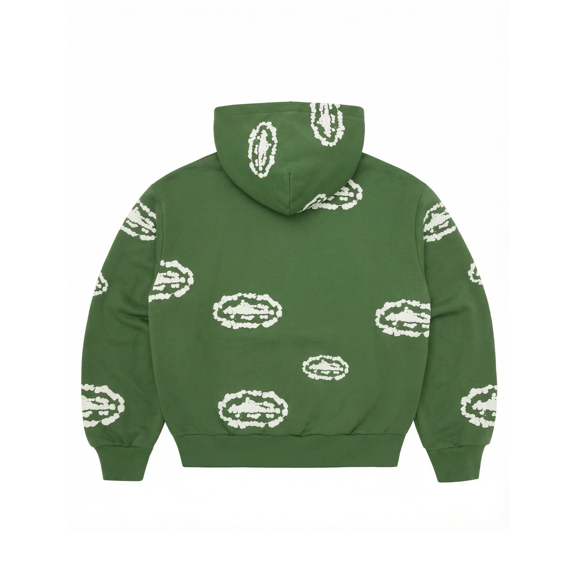 Corteiz x Denim Tears Island Wreath Zip Hoodie 'Green' (2025) - Image 2