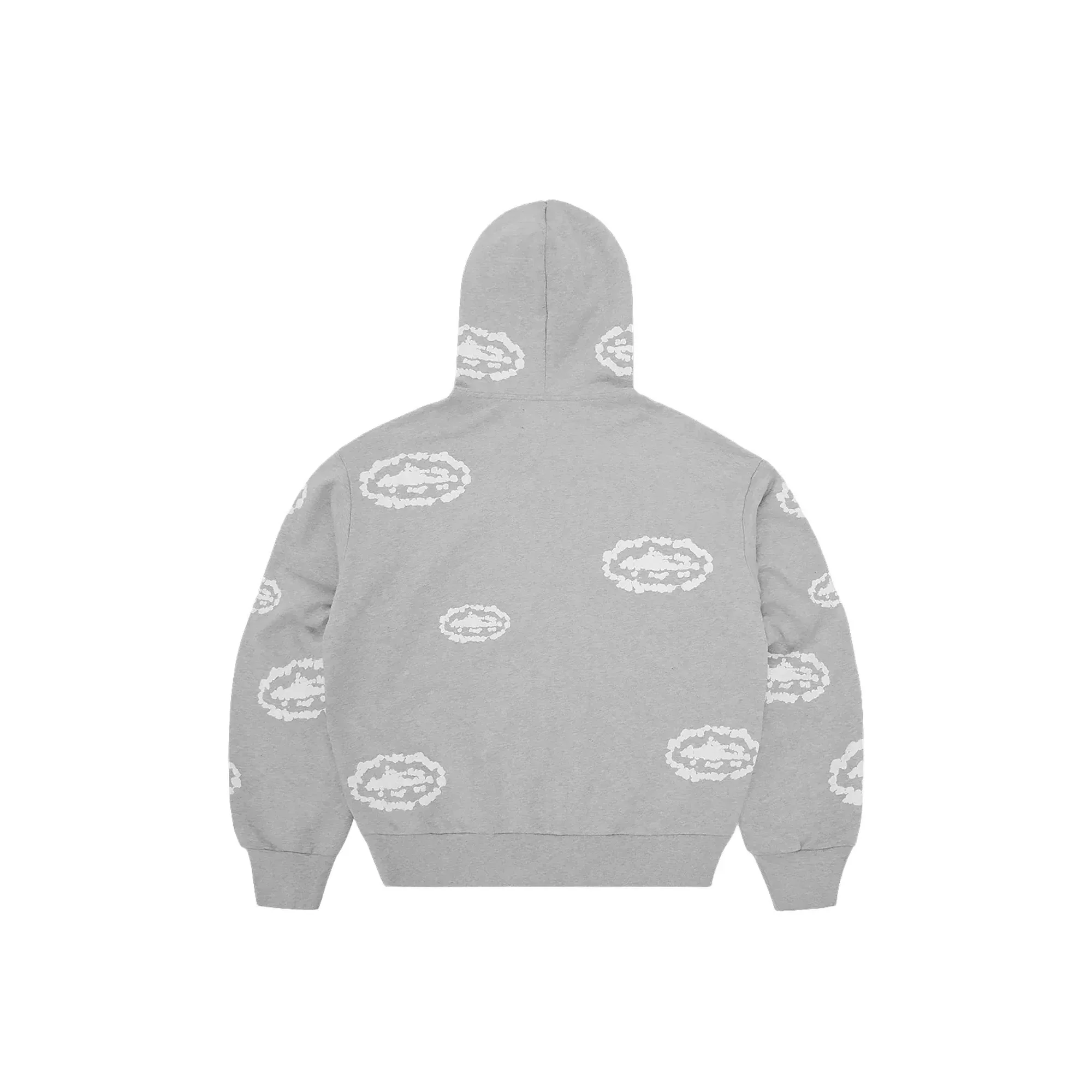Corteiz x Denim Tears Island Wreath Zip Hoodie 'Heather Grey' (2025) - Image 2
